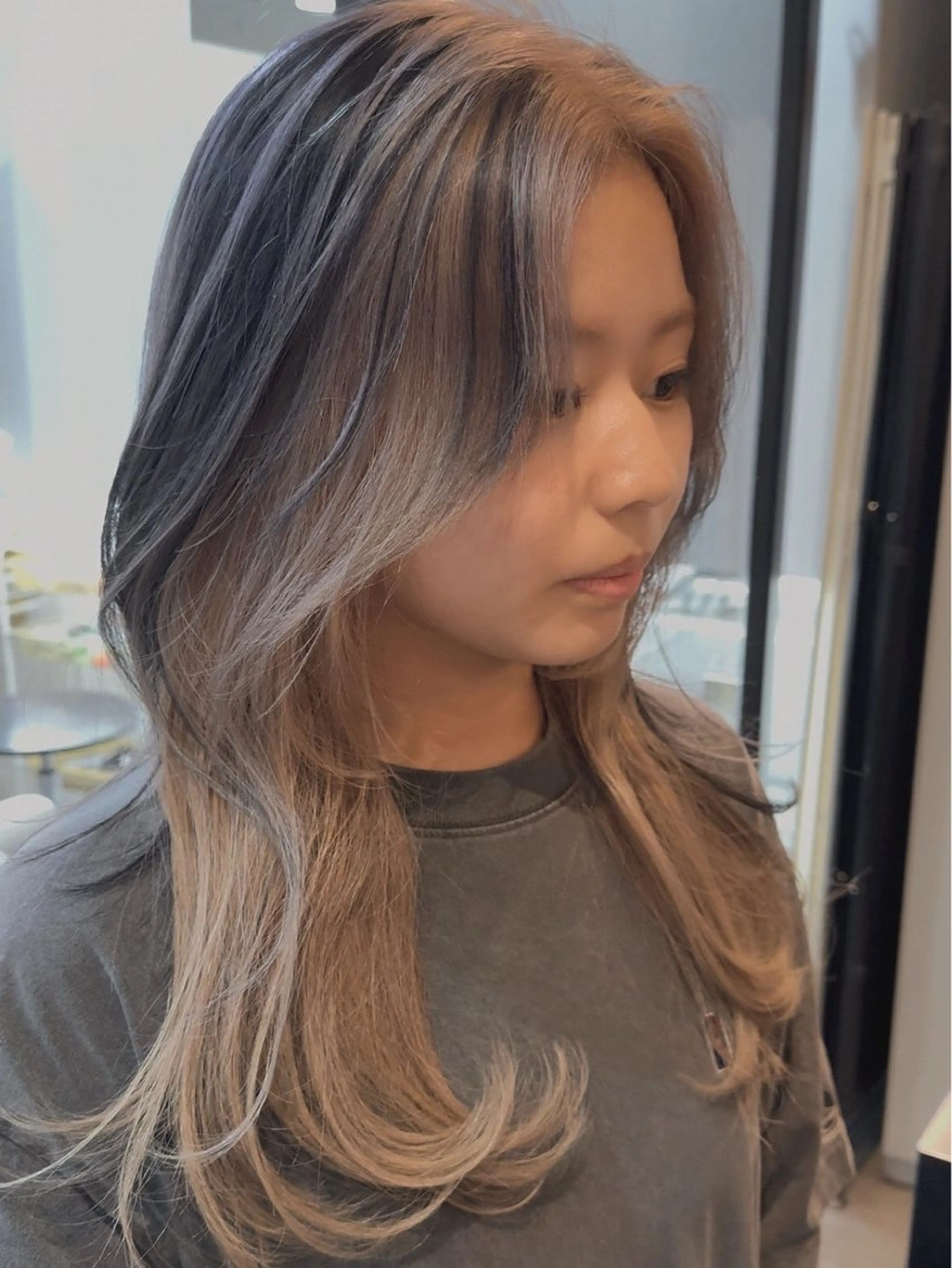 セミロング カラー カット トリートメント 🫧TATSUYA/ 錦糸町ʕ•̫͡•のヘアスタイル