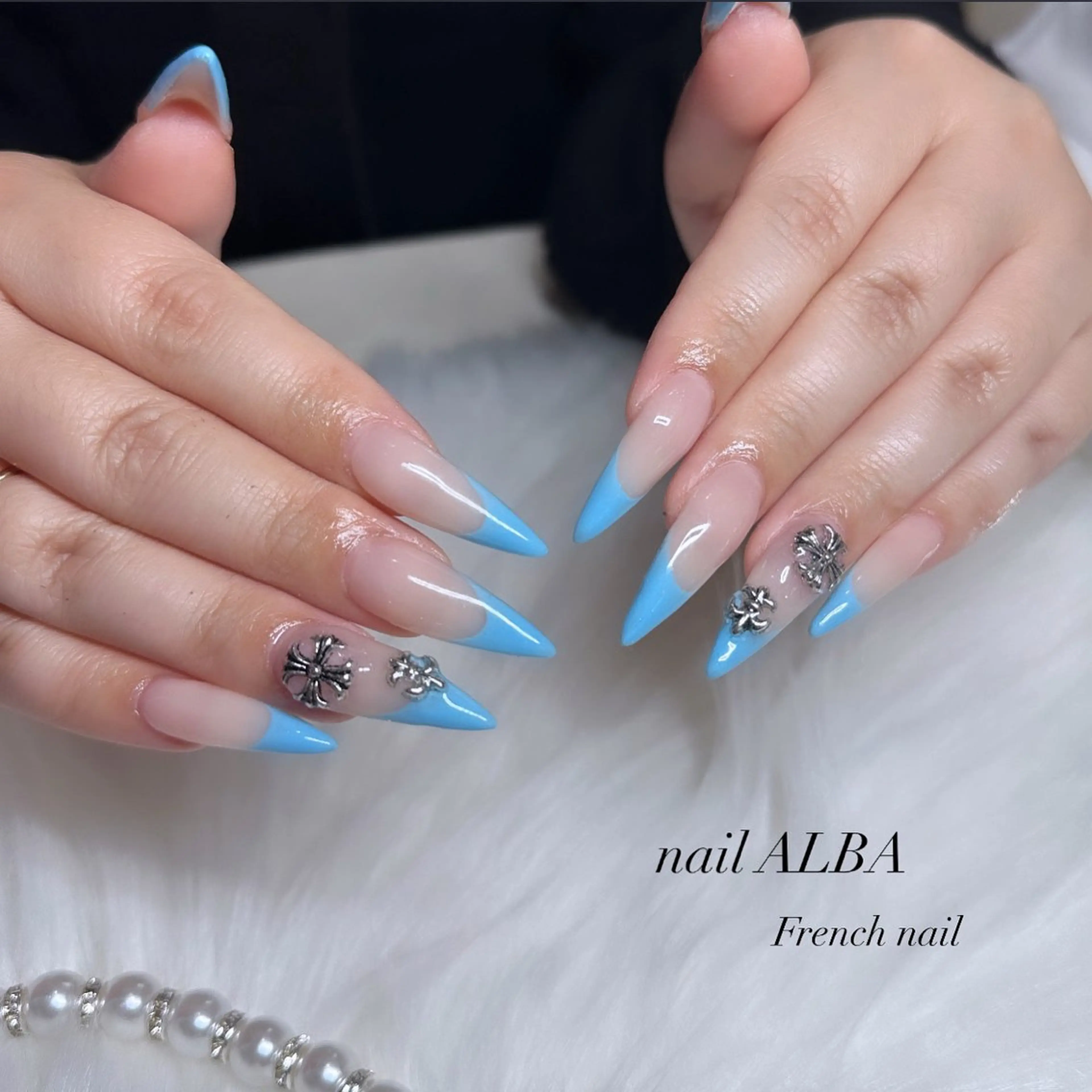 オフなしフレンチネイル《スカルプ💎》の写真