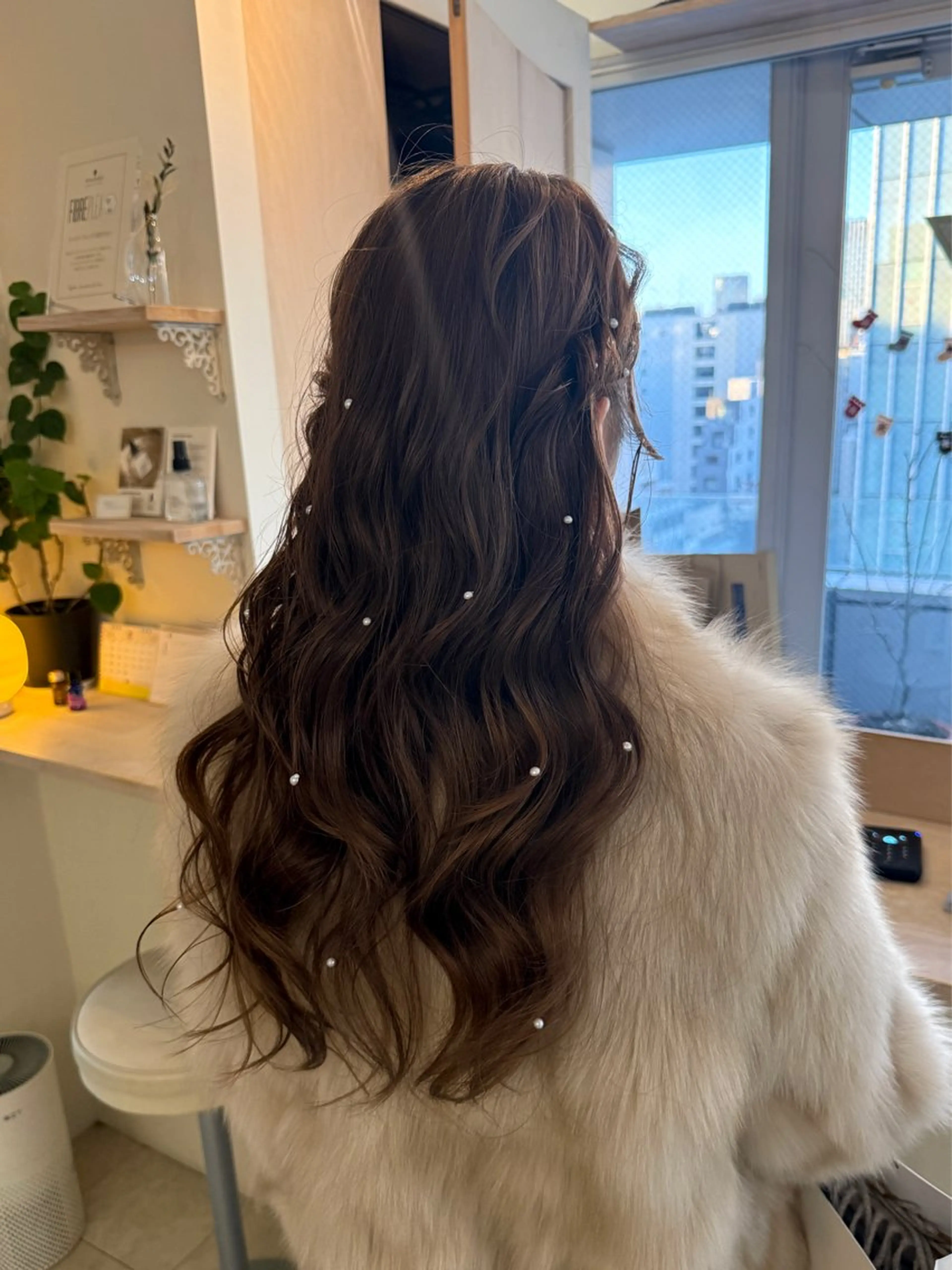 ロング ヘアセット Maho/海外 レイヤー/ハイトーンのヘアスタイル