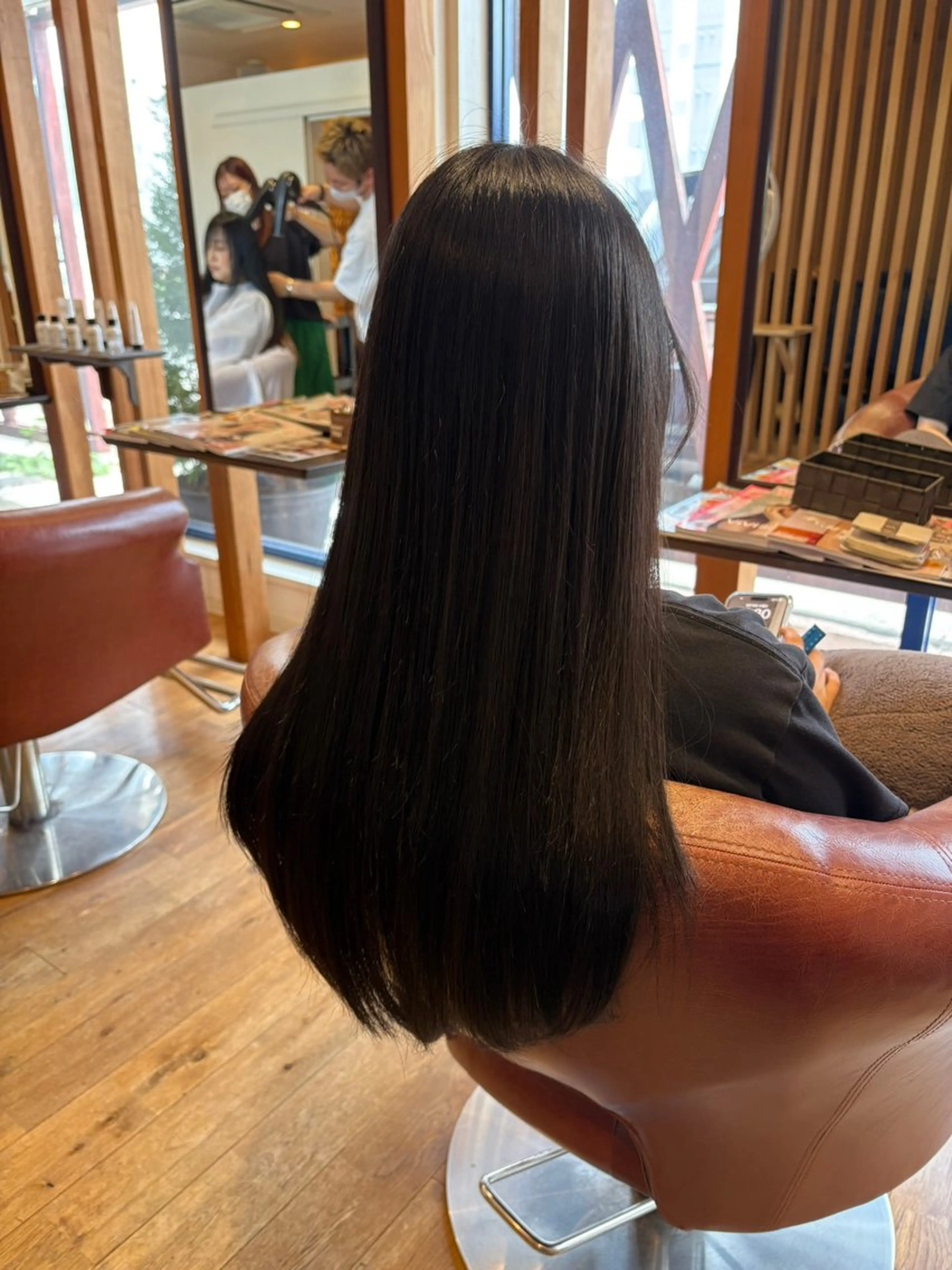 ロング カラー 学生 山本 あやめ子のヘアスタイル