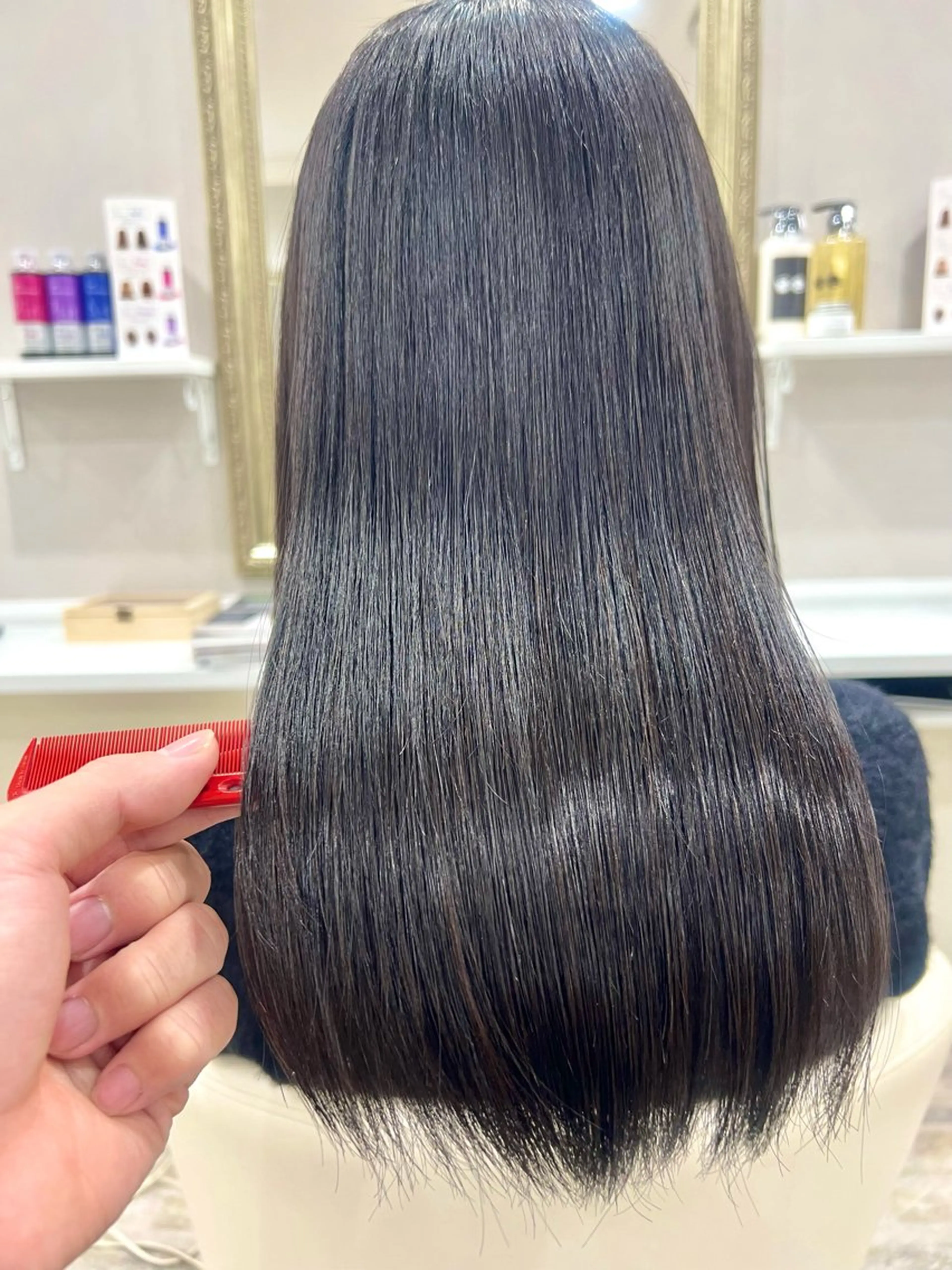 ロング カラー カット ヘアカラー トリートメント Realme  京都四条烏丸ドゥエby  yk所属・脱・パサつき髪/小塚 美容室難民の方はぜひのヘアスタイル