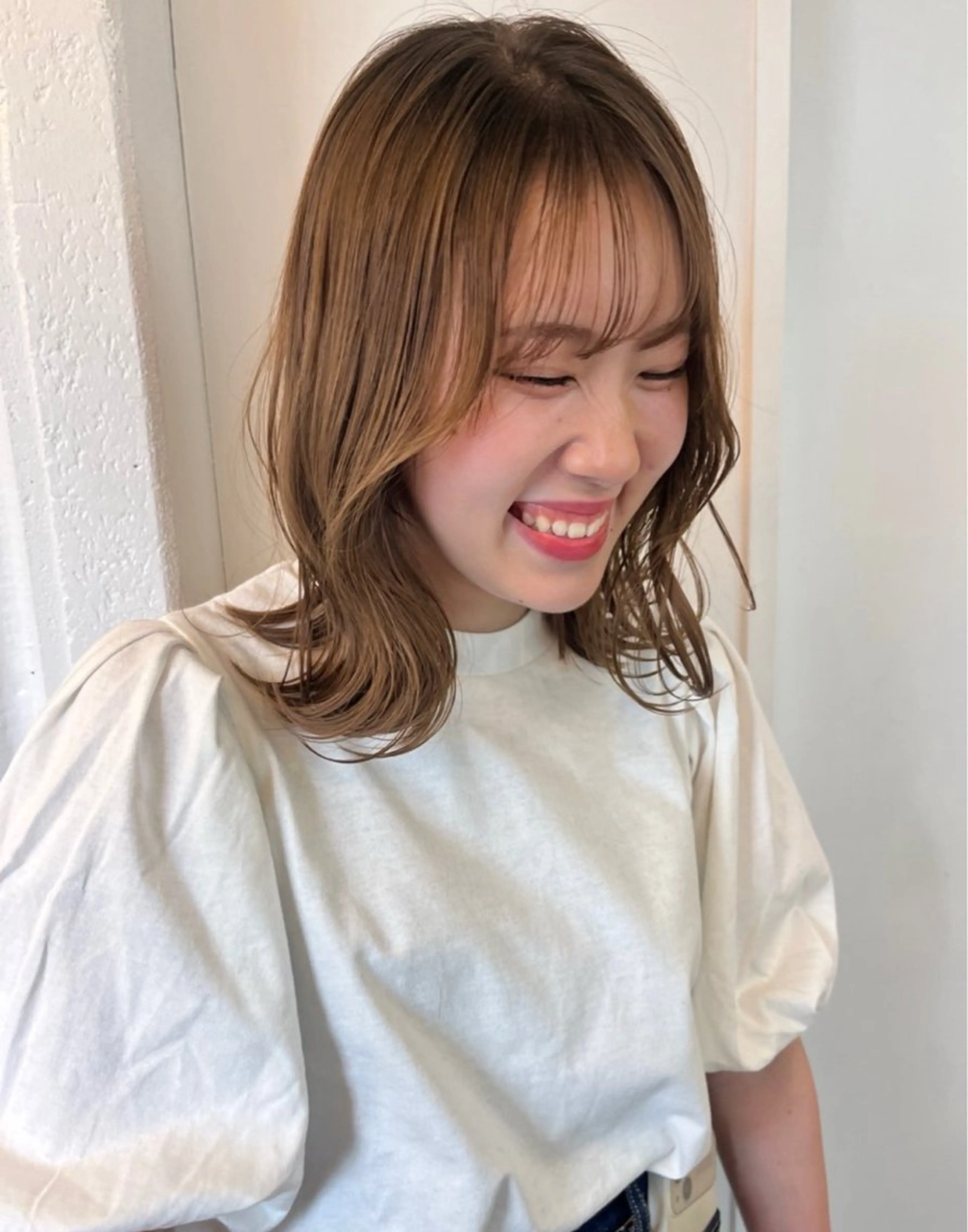 ミディアム トリートメント ヘッドスパ Koharu🍓/ 透明感/ツヤ髪のヘアスタイル