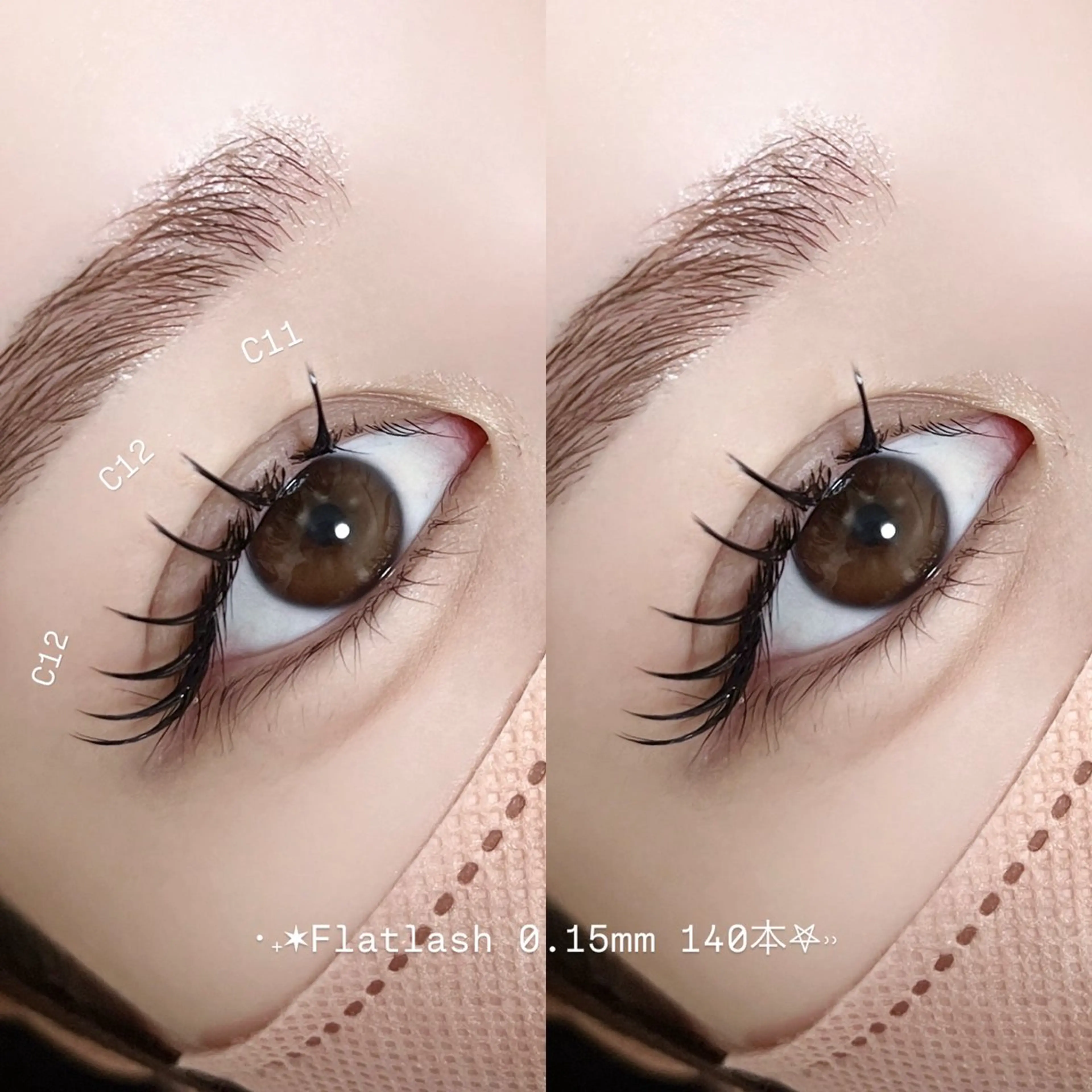 マツエク・マツパ フラットラッシュ セーブル BOND STORY nail & eyelash所属・BONDSTORY ユウリの眉毛・アイブロウイメージ