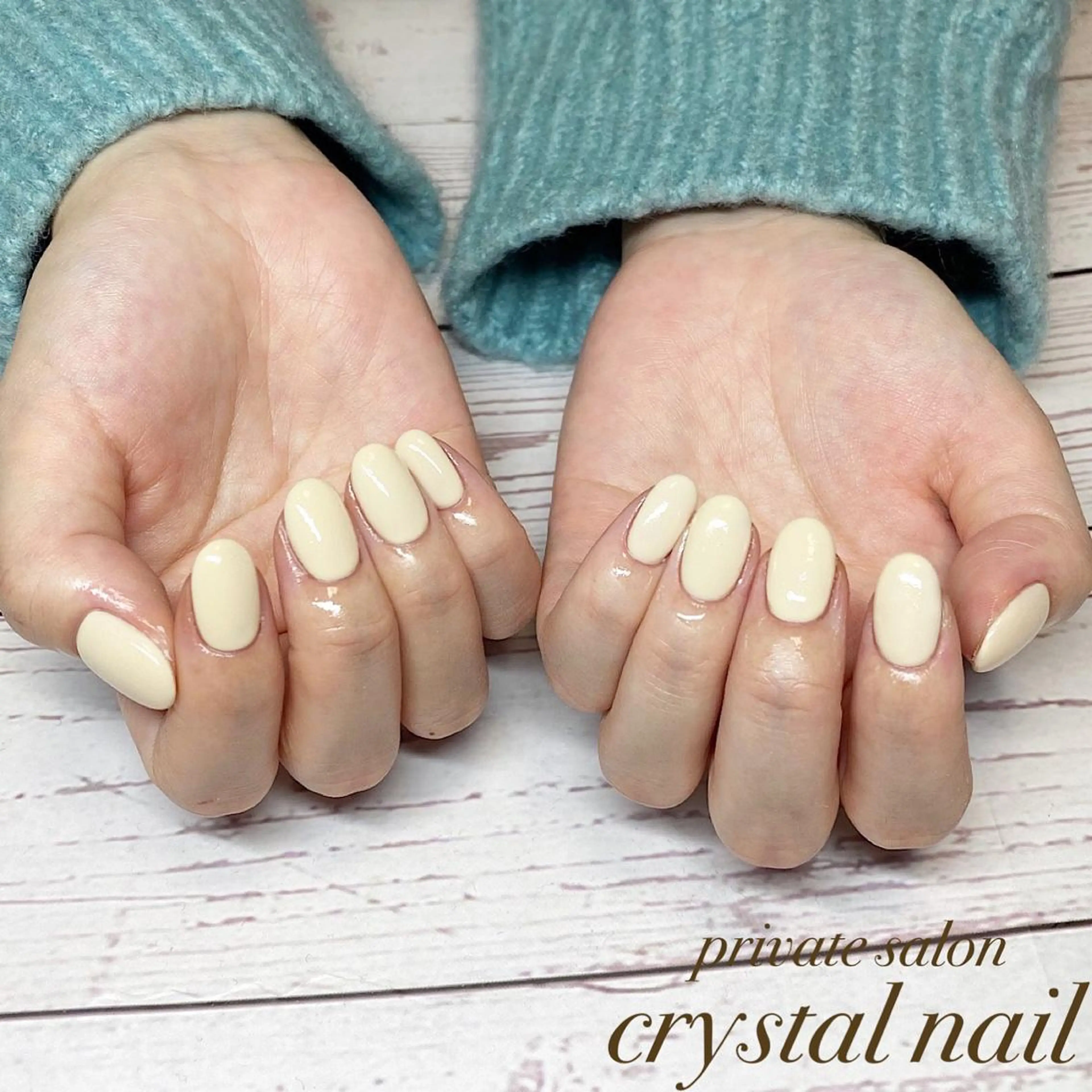 ネイル ワンカラーネイル ハンドネイル Crystal Nailのネイルデザイン