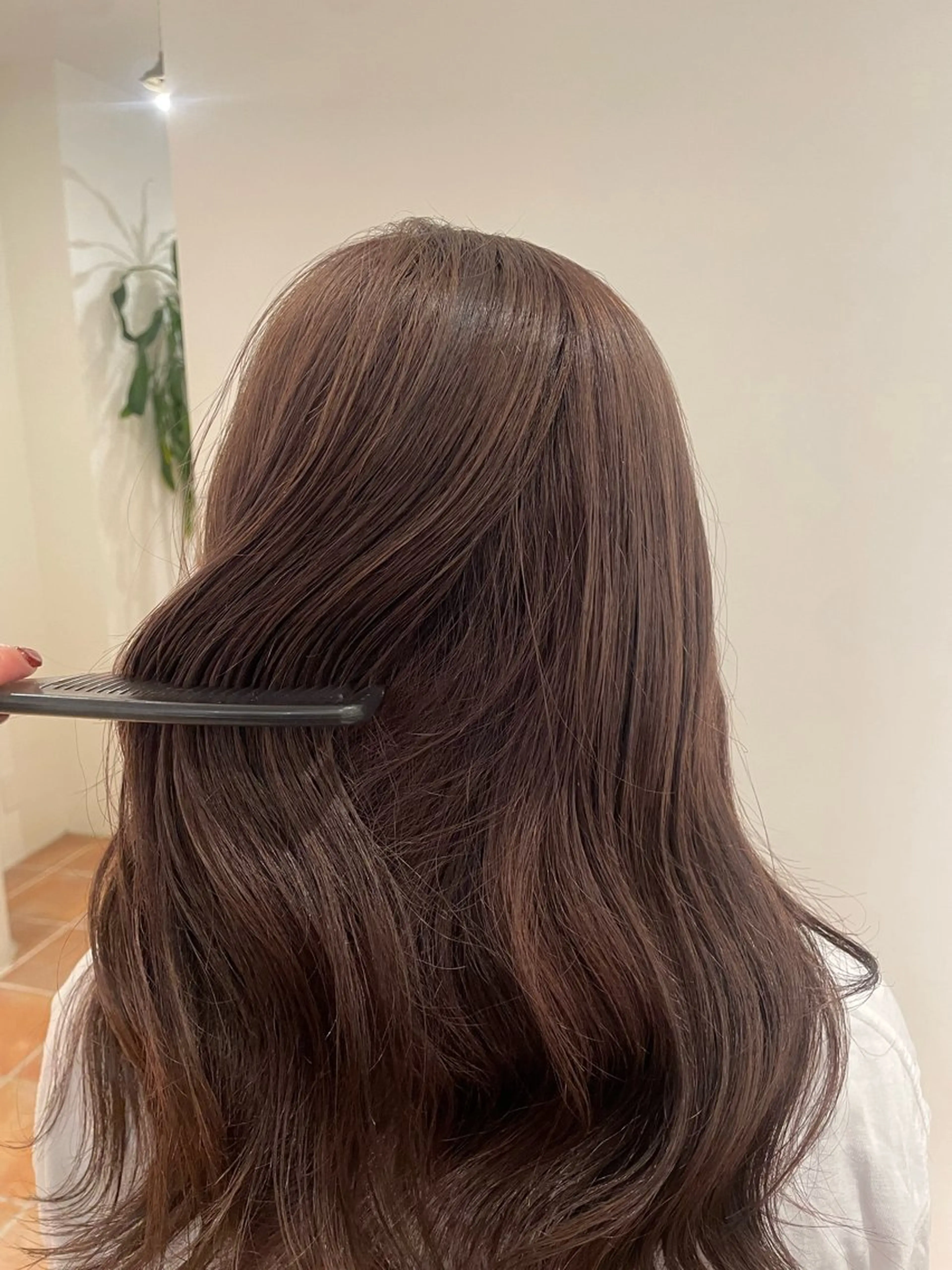 ミディアム ヘアカラー ホリグチ ルナのヘアスタイル