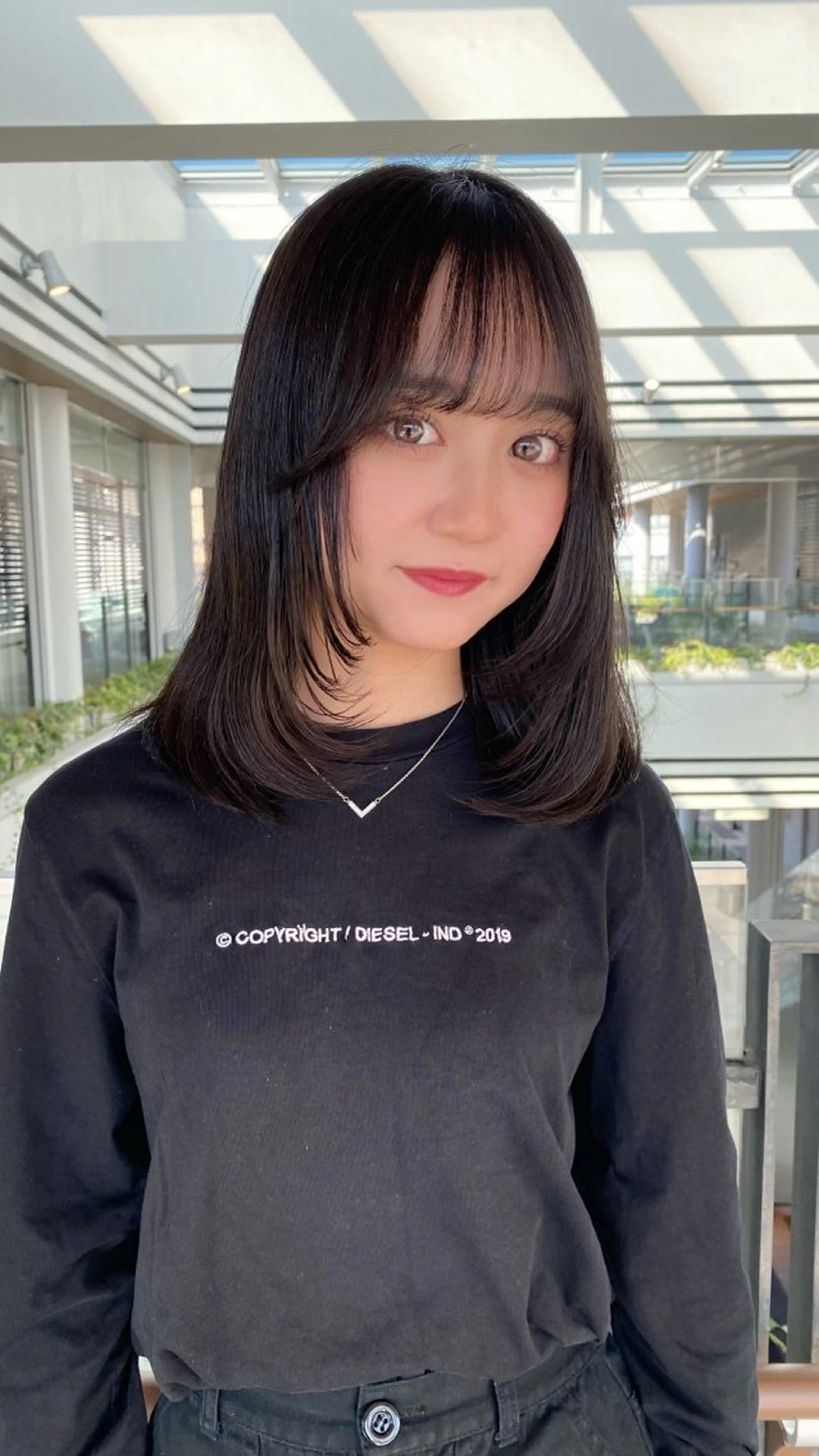 ミディアム カラー カット ヘアカラー RURI韓国ボブ 🇰🇷タッセルボブのヘアスタイル