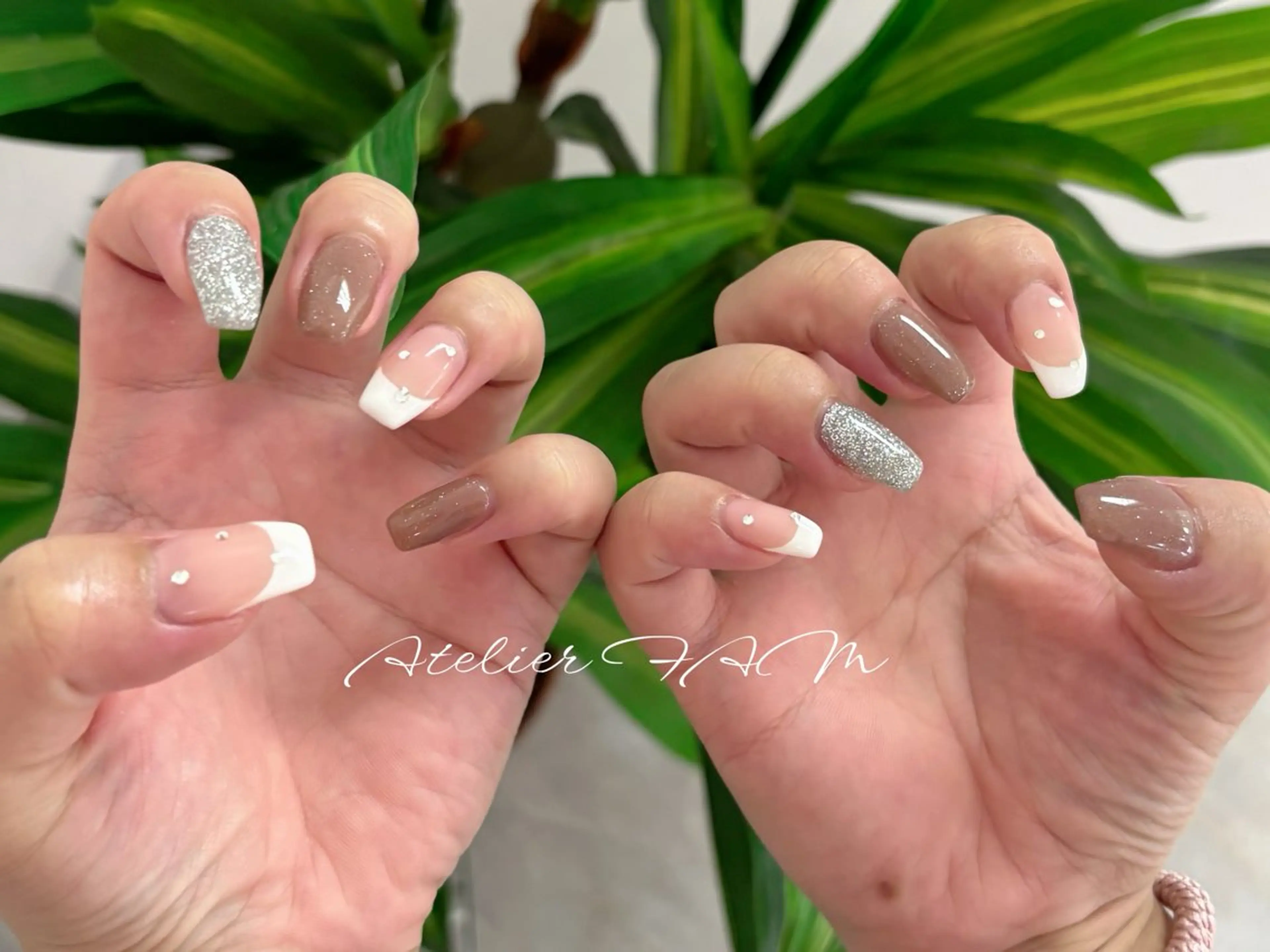 ミディアム ハンドネイル nail&eyelashsalon atelier fam上本町店所属・アトリエ FAMのネイルデザイン