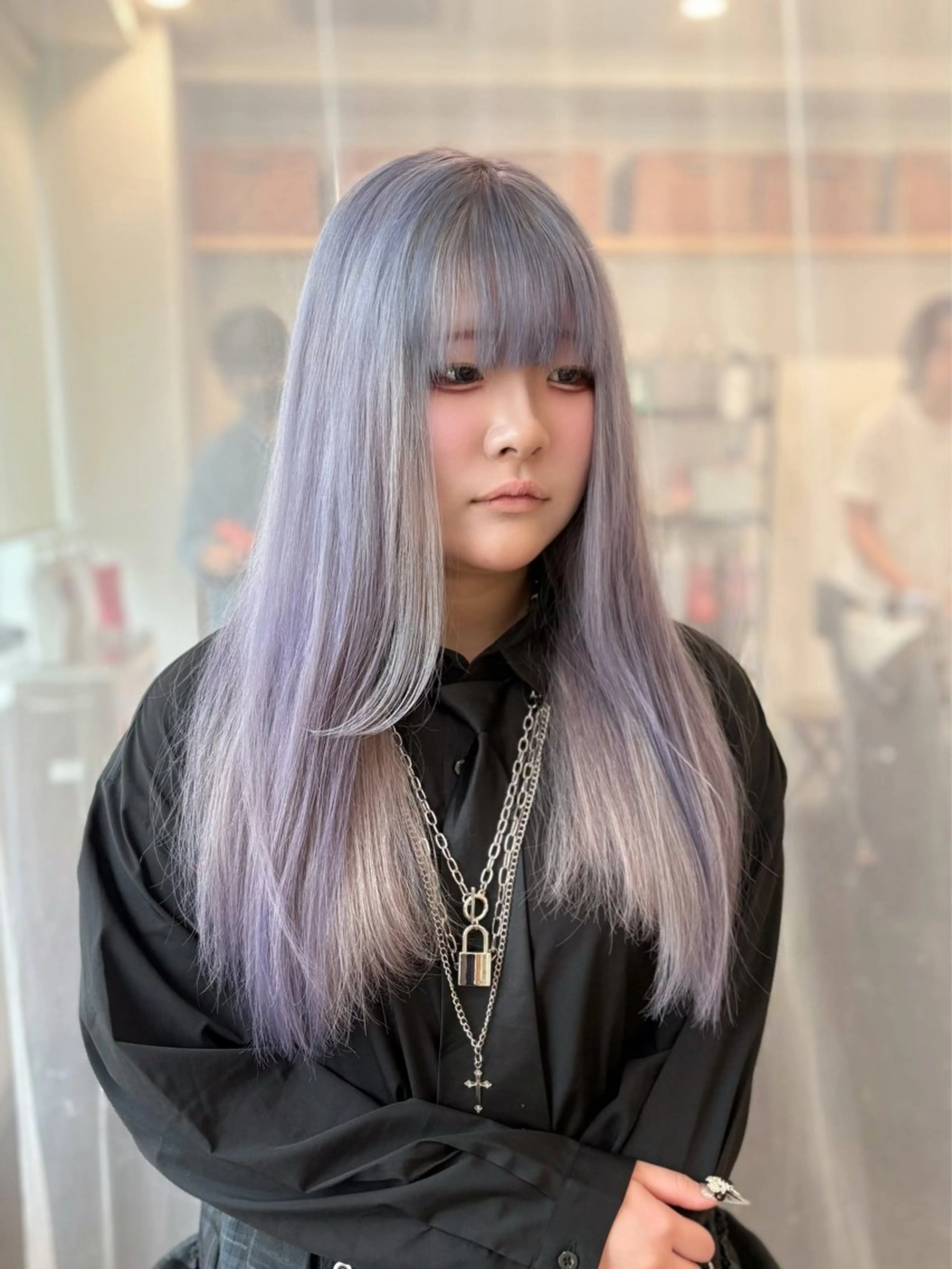 ロング カラー ヘアカラー トリートメント GaKu/ハイトーン /ブリーチ/ブロンドのヘアスタイル