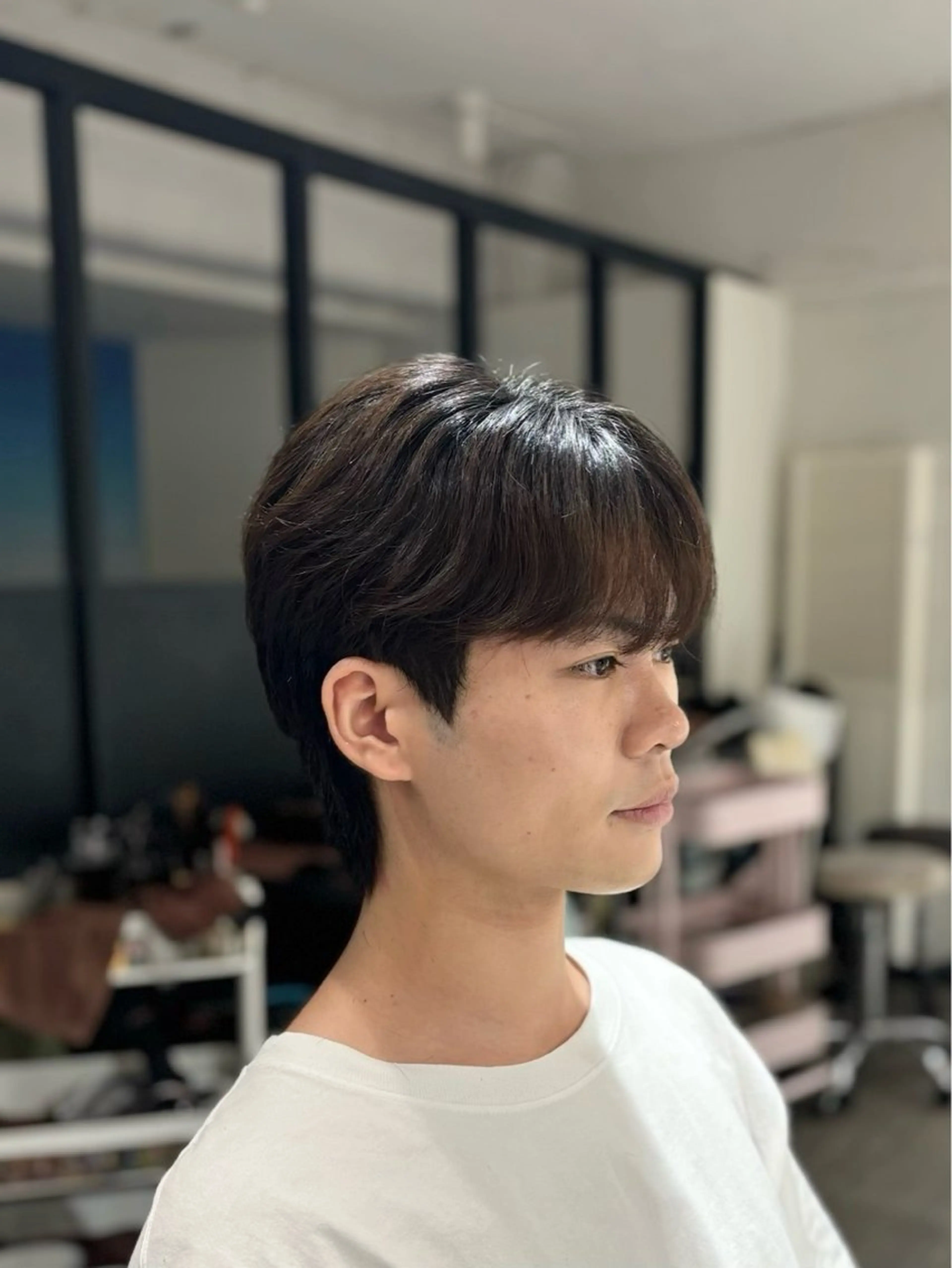 ショート パーマ メンズ カット トリートメント 韓国メンズヘア/ ダウンパーマ/歩夢のヘアスタイル