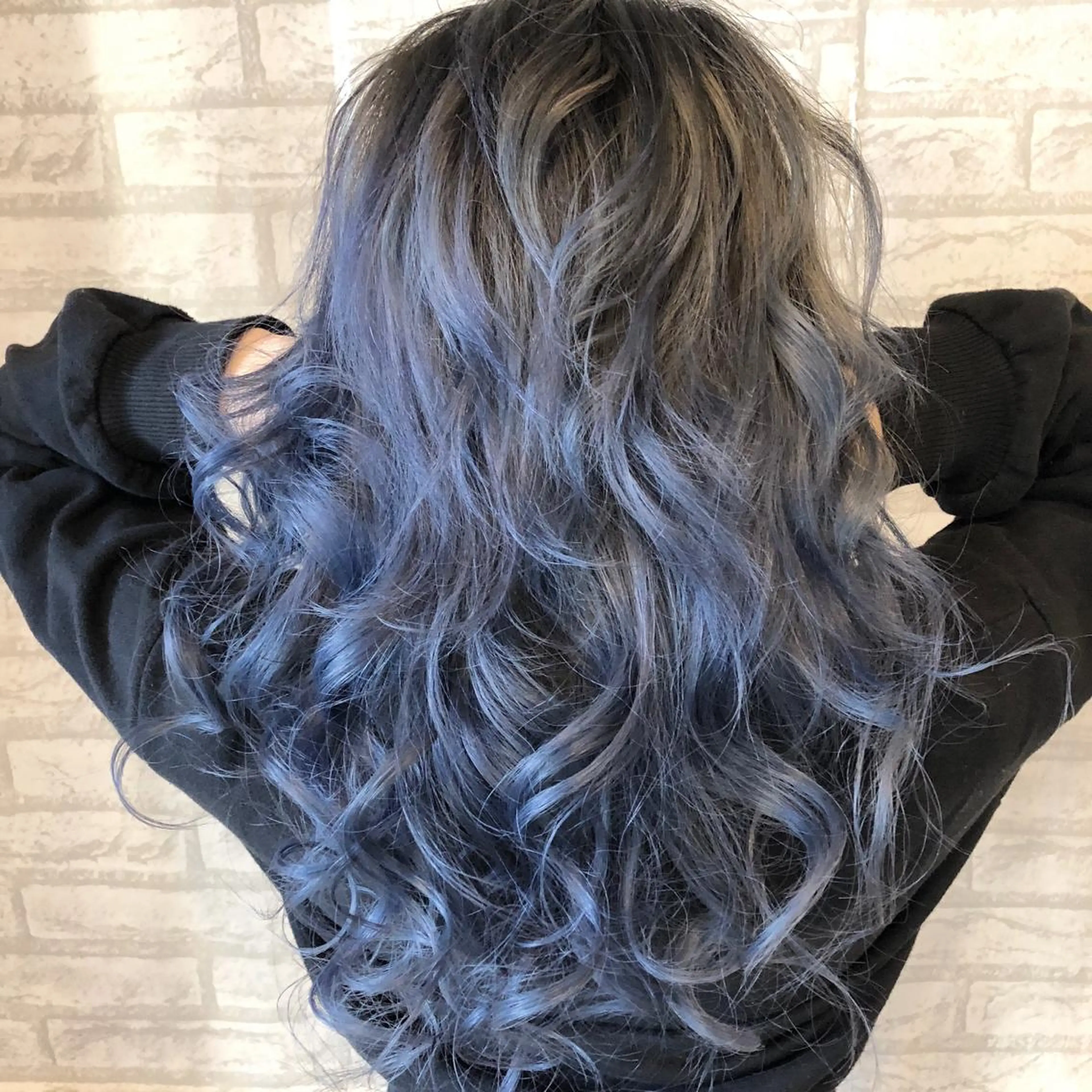 セミロング カラー ブルーカラー ブルージュ カット ヘアカラー トリートメント JILBLAN京都 ショート/ハイライトのヘアスタイル