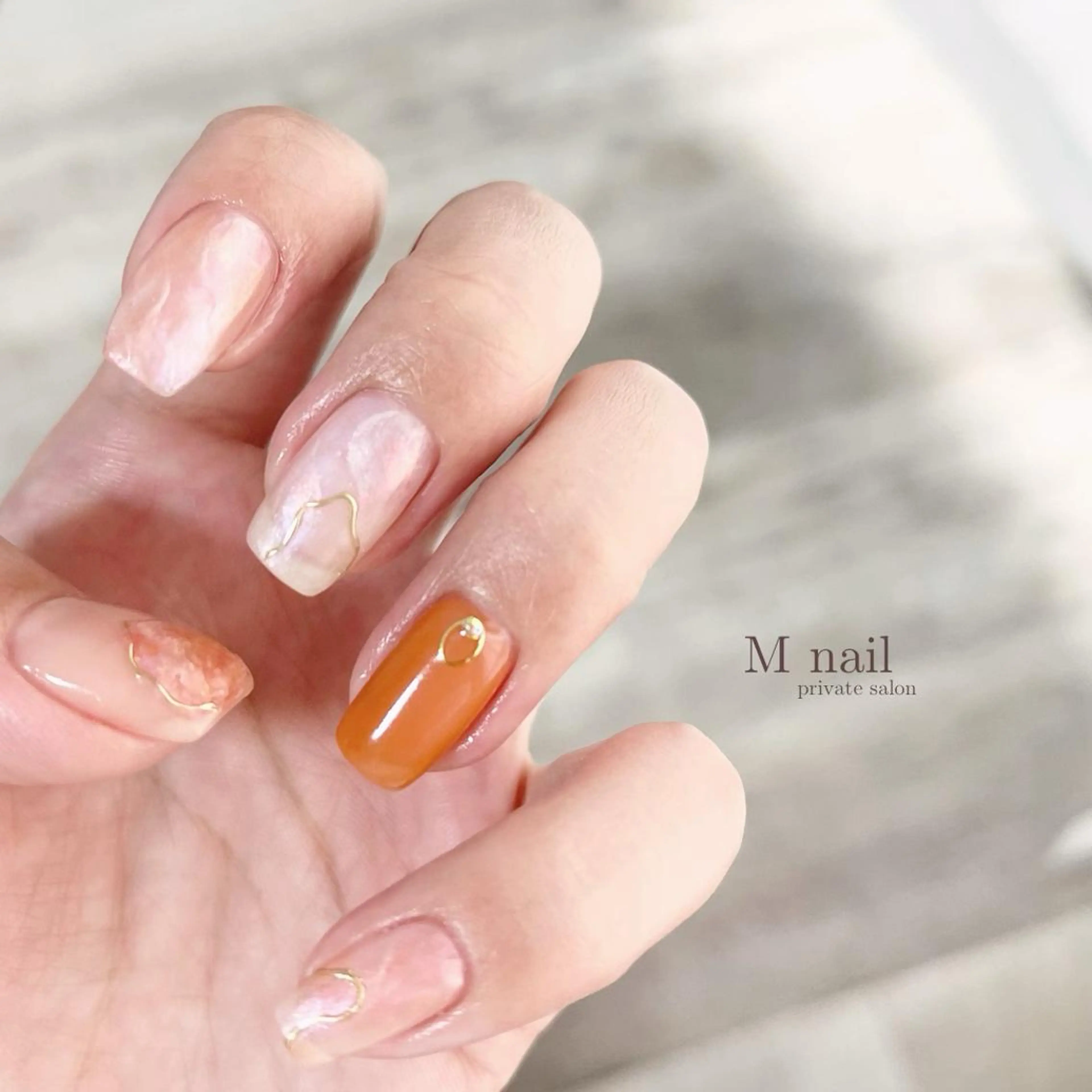 ネイル ぷっくりネイル ハンドネイル M　nail所属・M nailのネイルデザイン