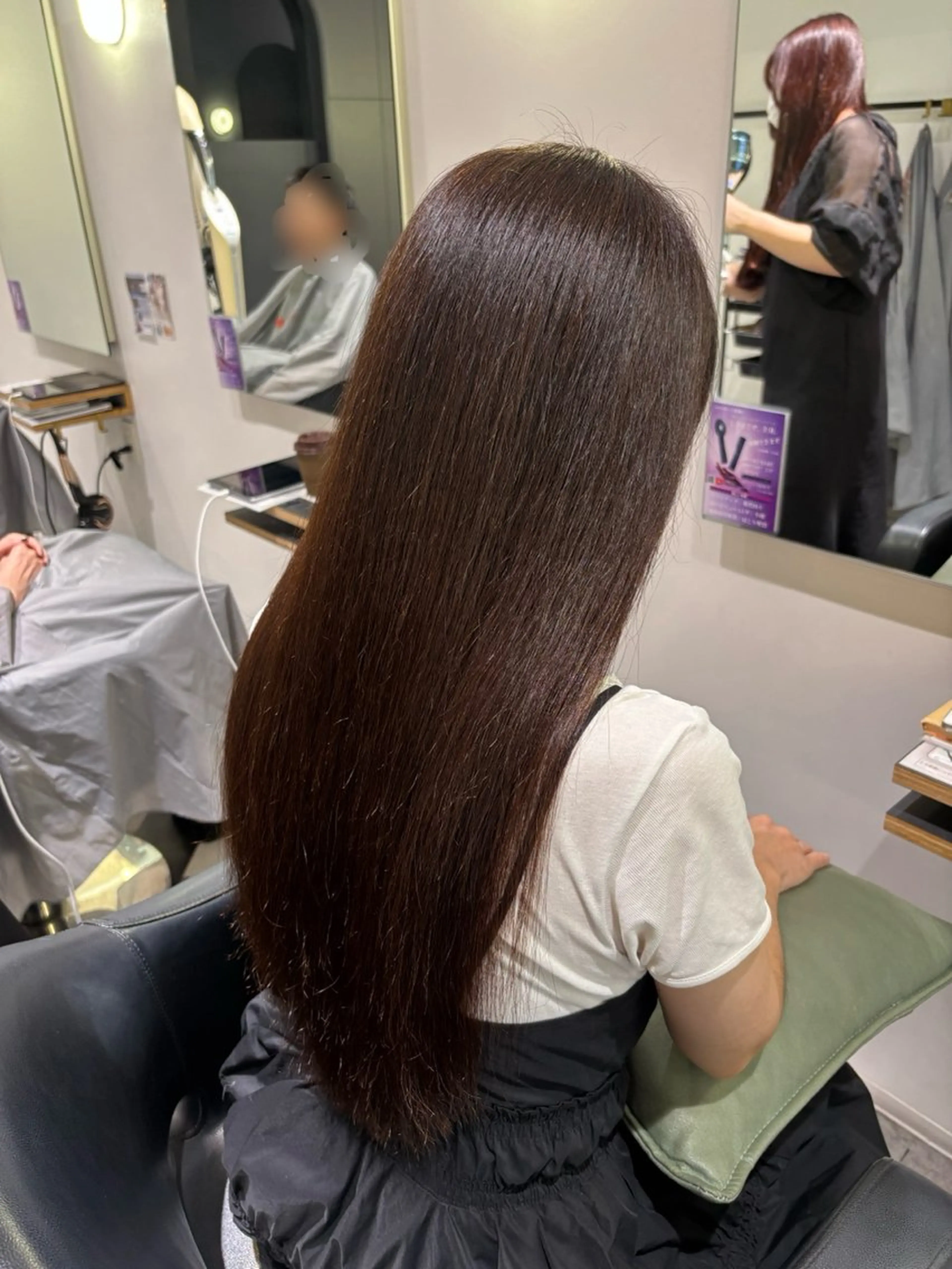 ロング 縮毛矯正 🫧透明感カラーレイ ヤースタイル松浦元海のヘアスタイル