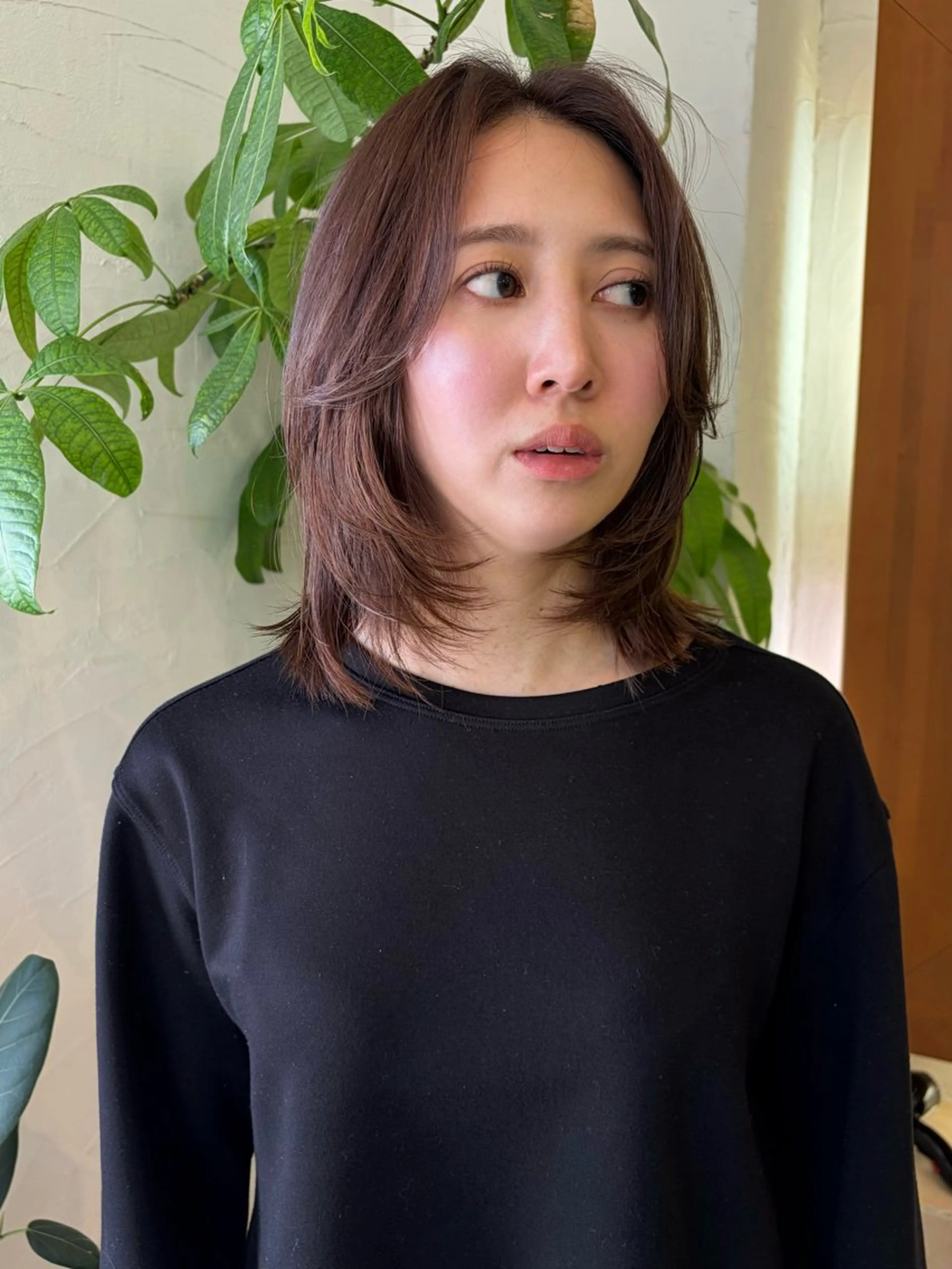 ミディアム カラー レイヤーカット カット ヘアカラー les baladins du miroir所属・🍃YURI 🍃のヘアスタイル