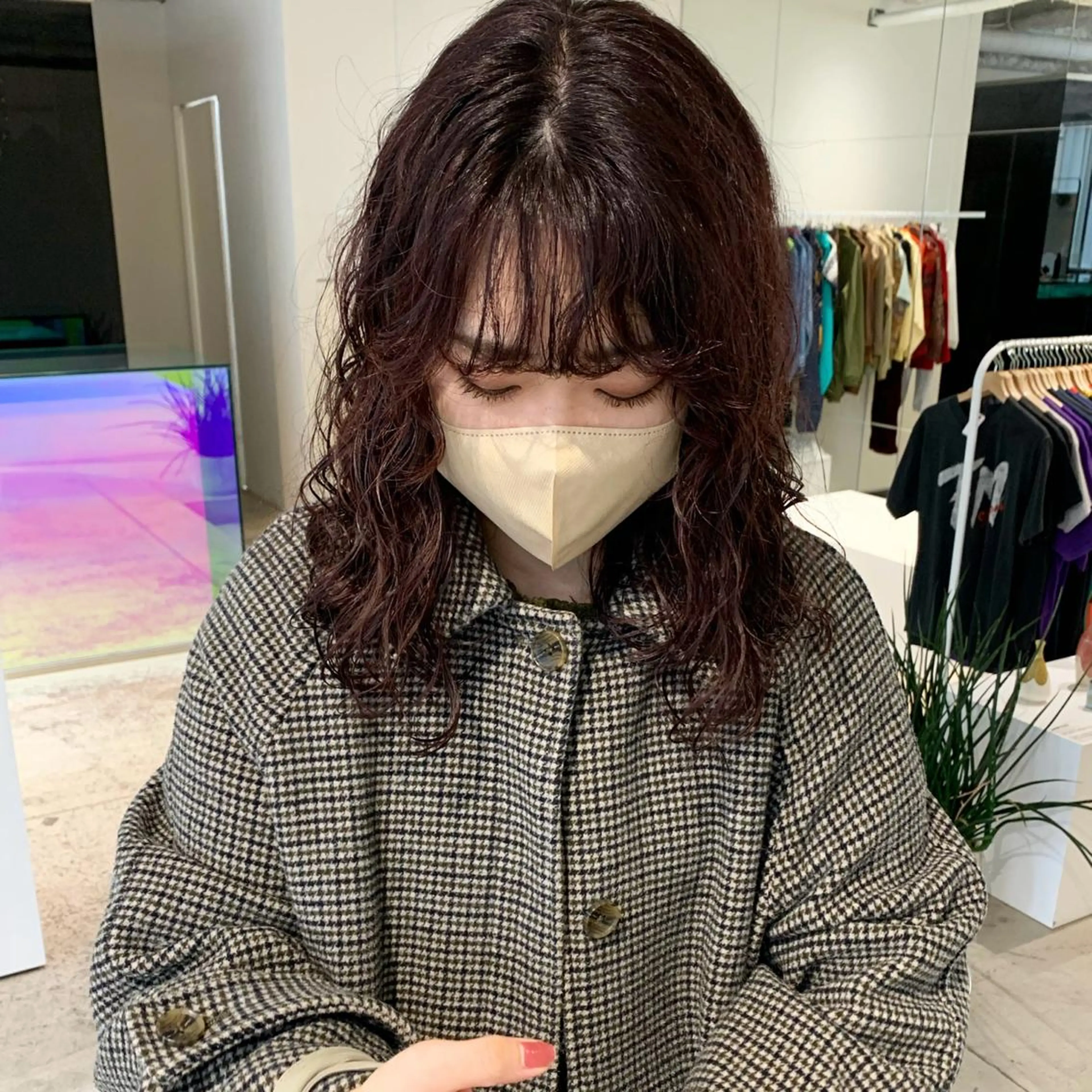 セミロング パーマ カット パーマ ANY／SUE 千葉パーマのヘアスタイル