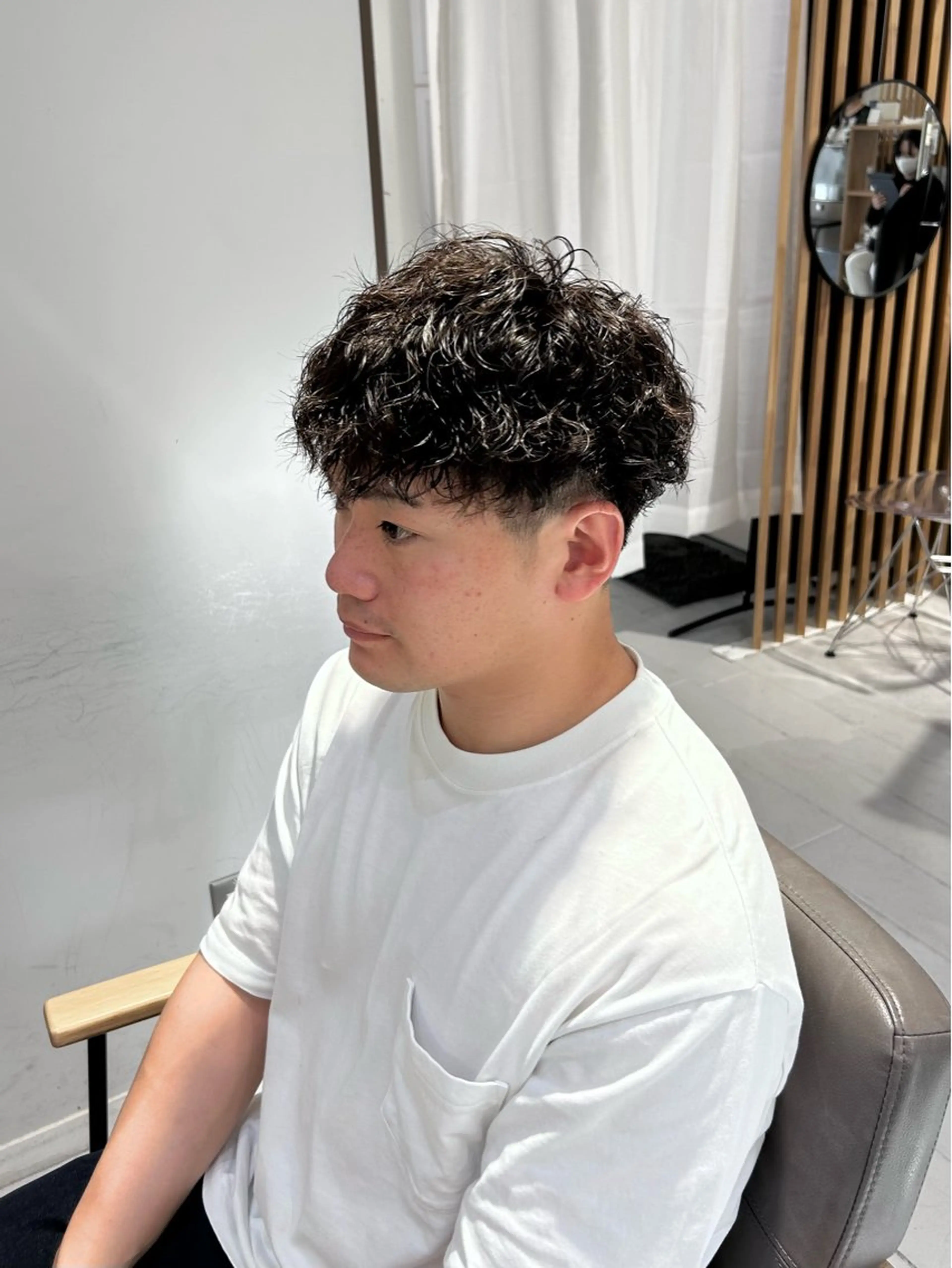 メンズ カット パーマ レイヤーカット🐺 hina🩶のヘアスタイル