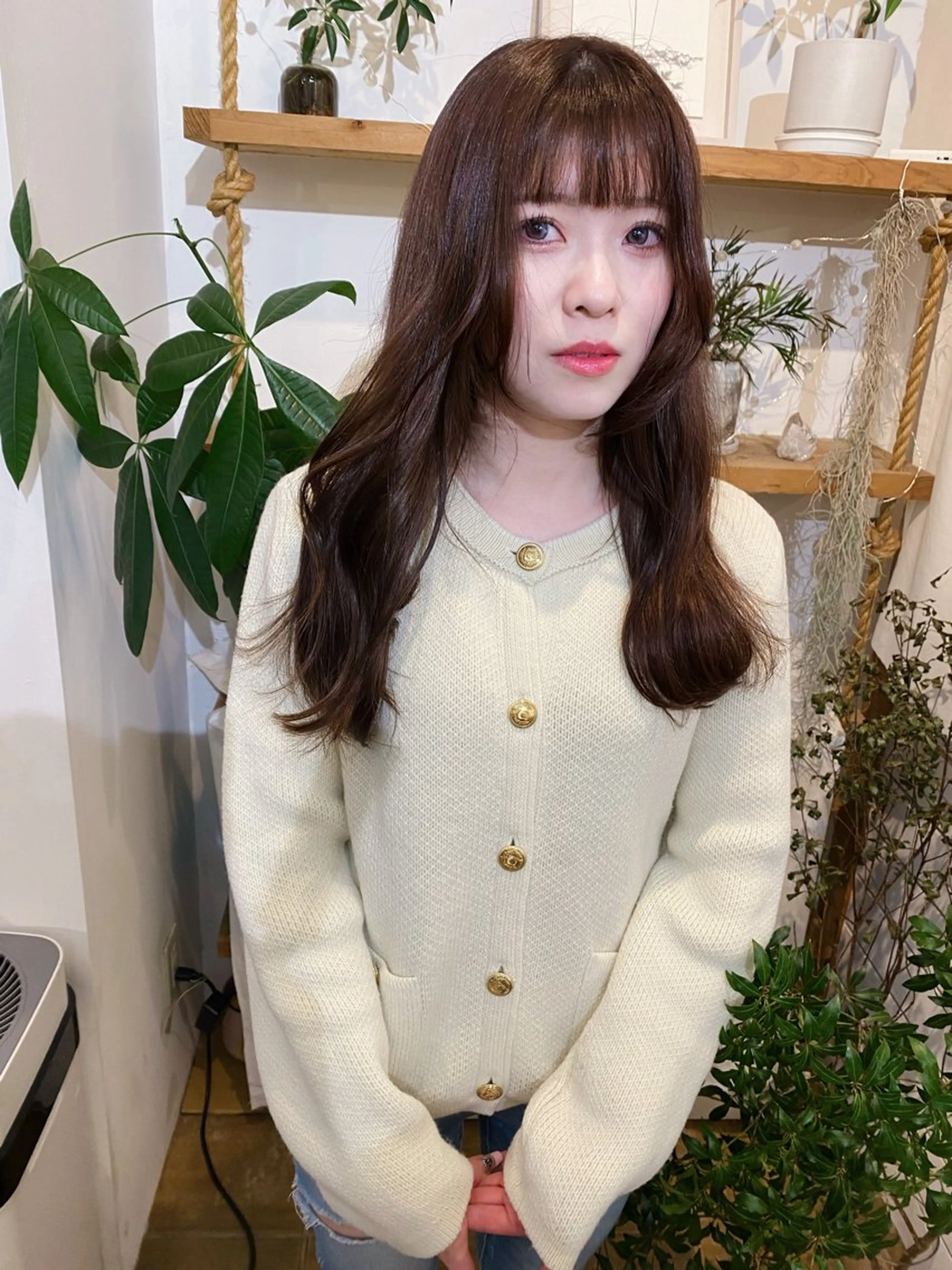 セミロング カラー Joule銀座 石山あやのヘアスタイル