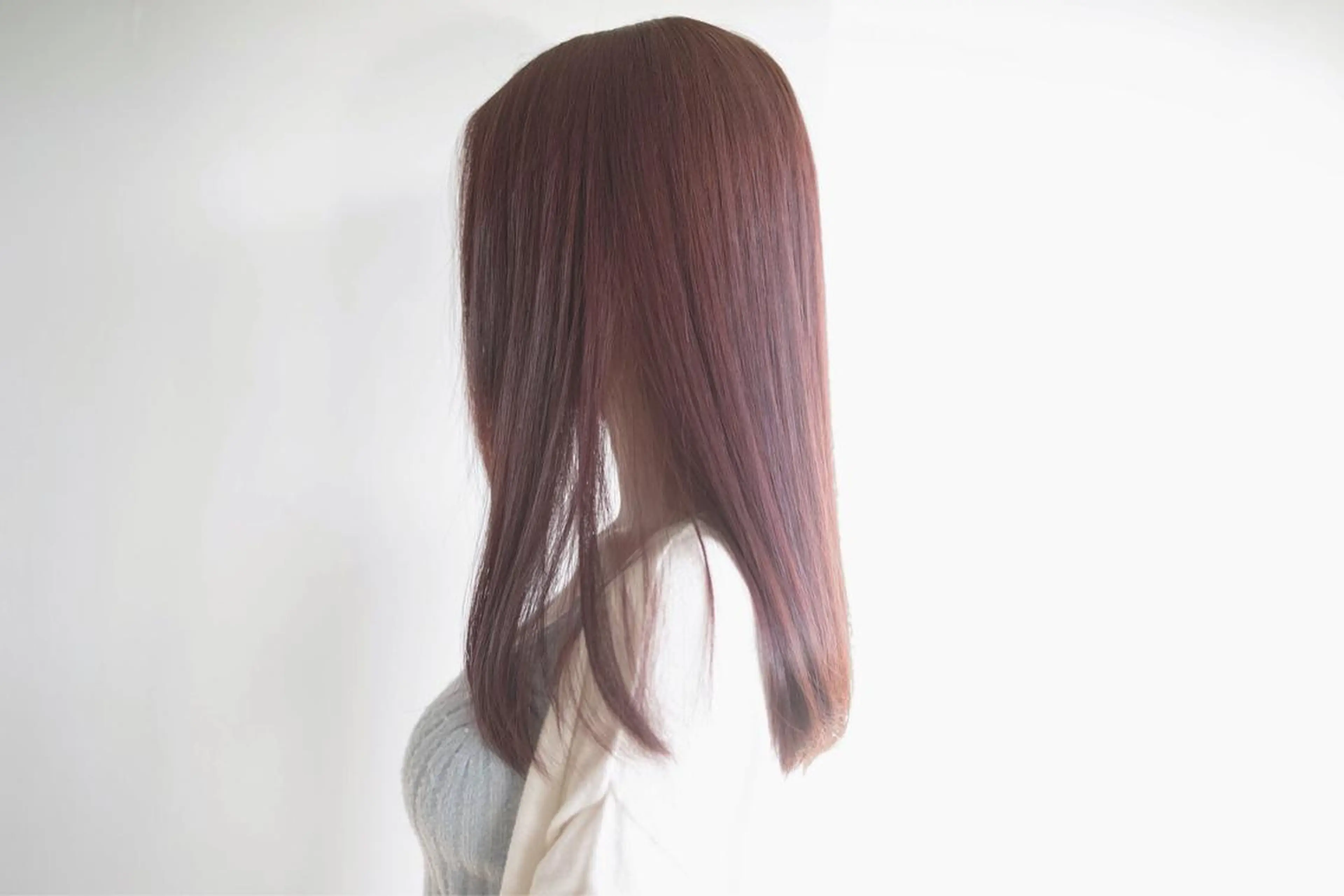 ロング パープルカラー etore 矢場町 南沙希のヘアスタイル