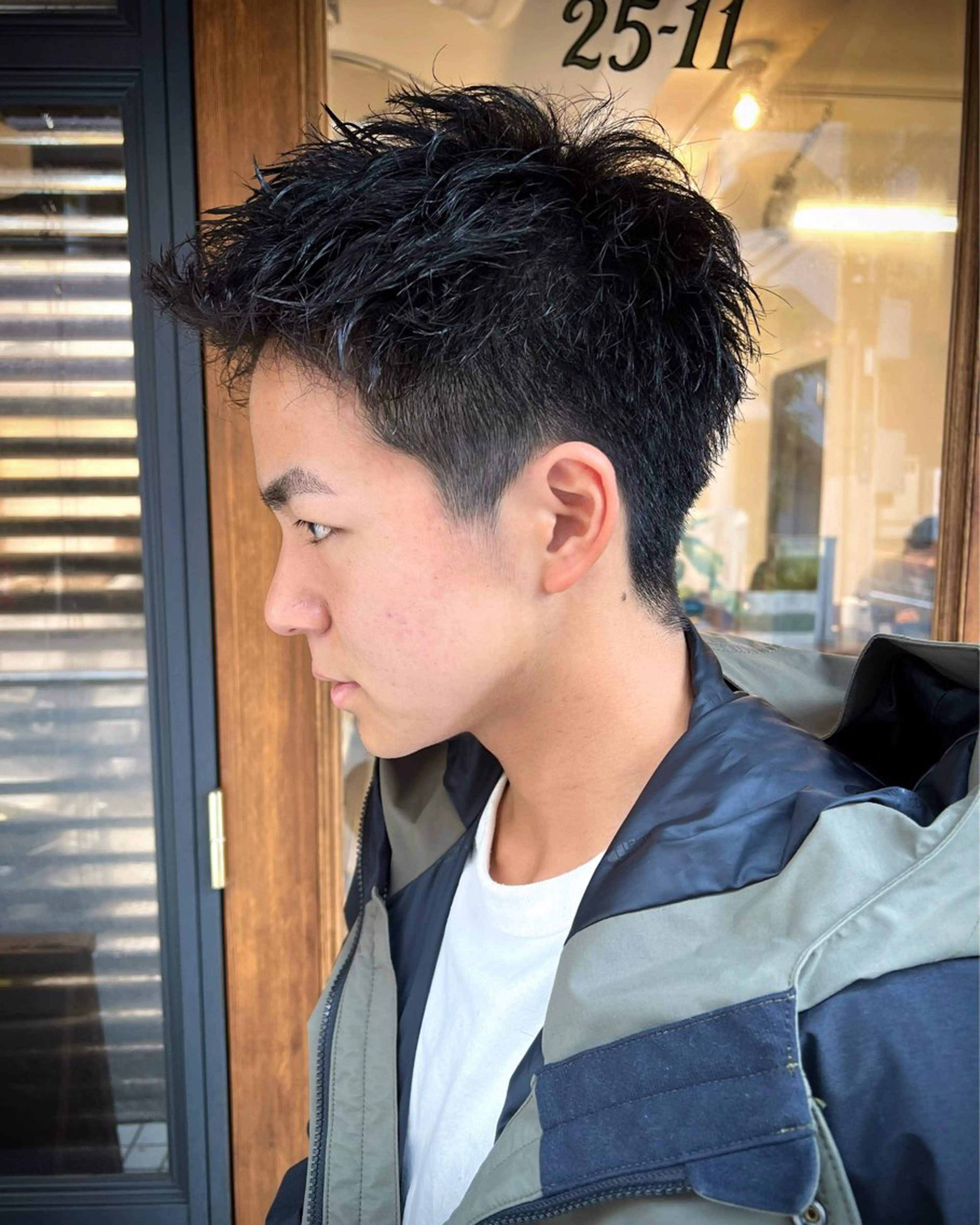 ショート メンズパーマ メンズカットYUKIのヘアスタイル