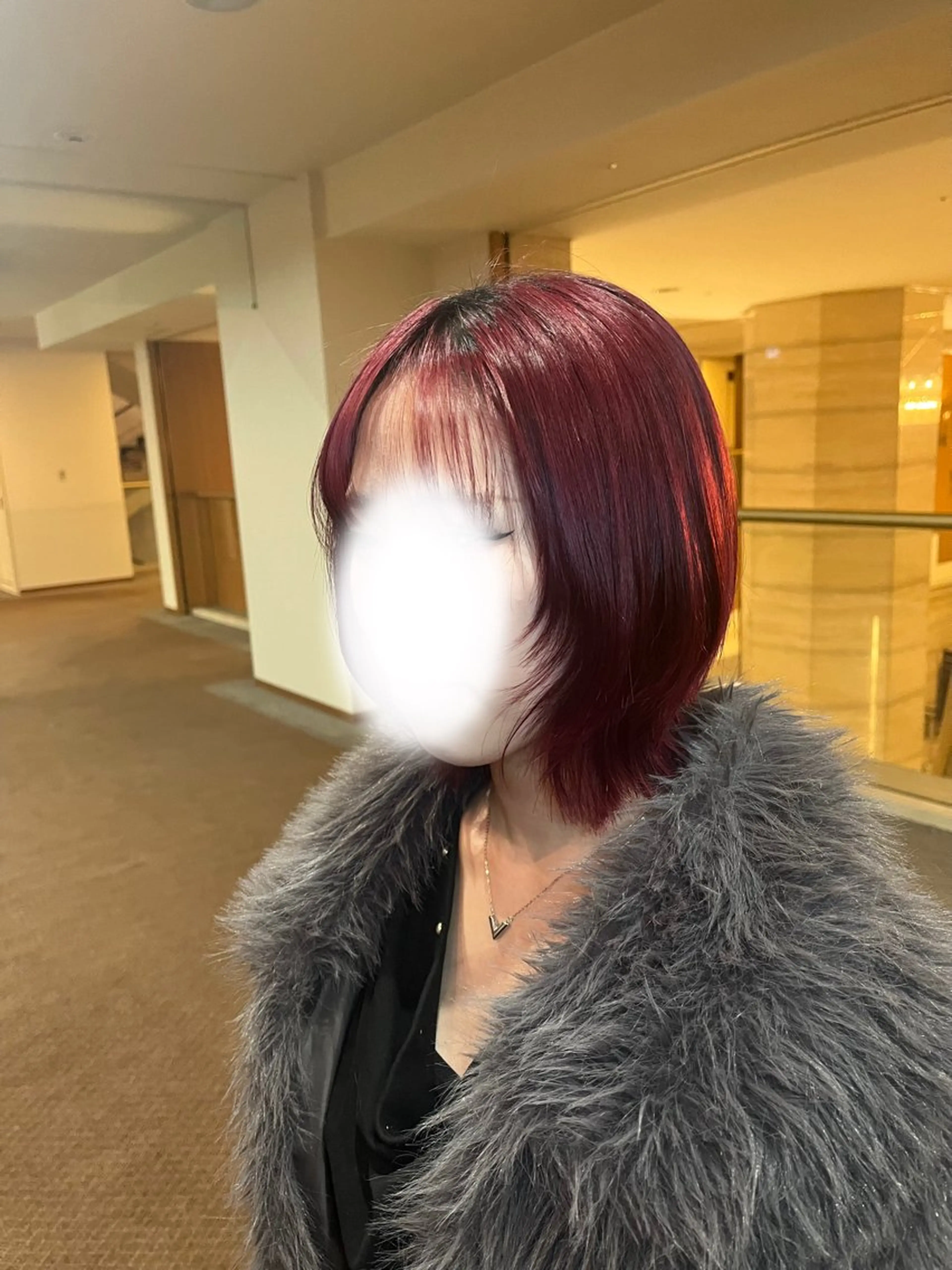 ミディアム ボブレイヤー ボブ レイヤーカット サロンドボーテレイ所属・タナカ Tanakaのヘアスタイル