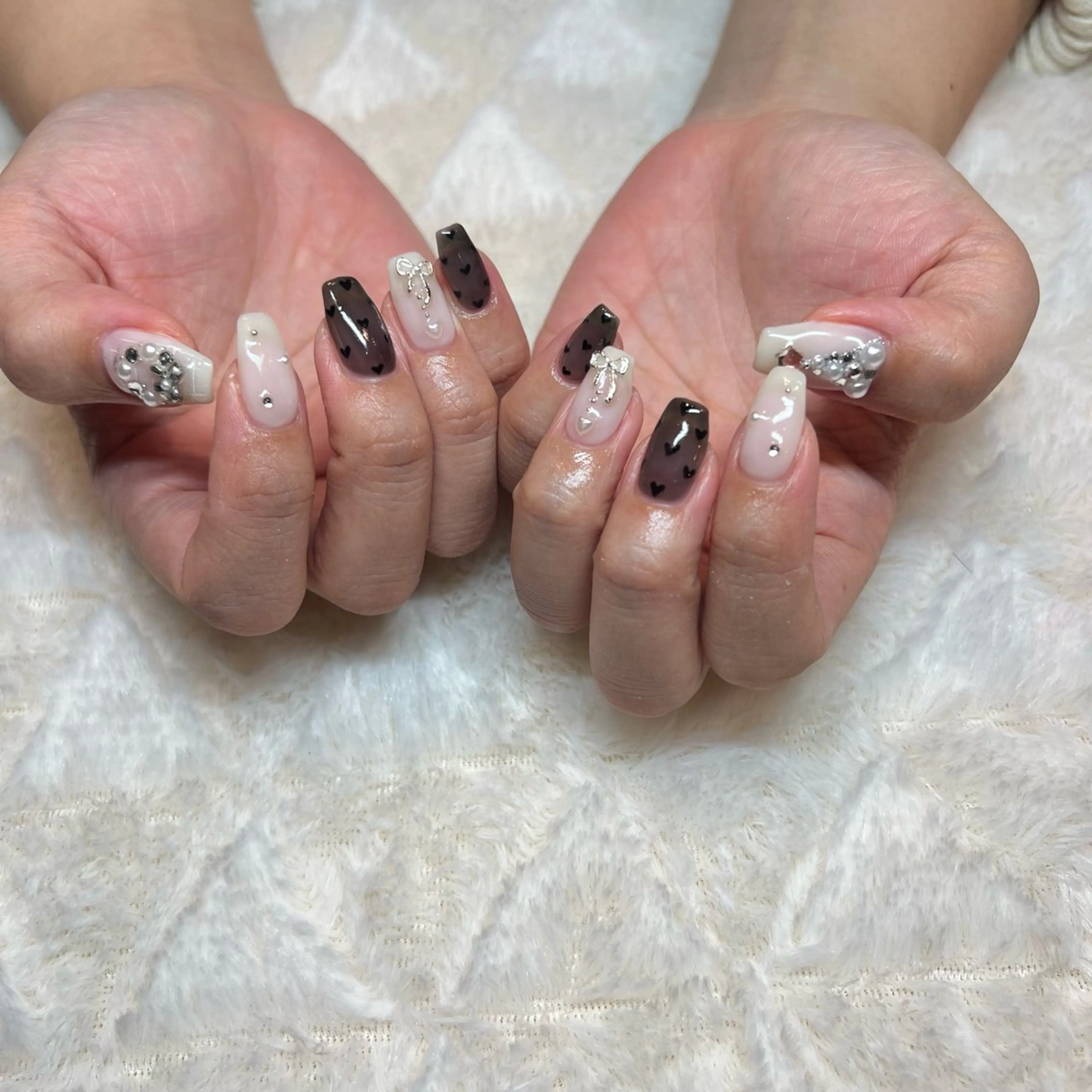 ネイル ハンドネイル 韓国🩶Y2Kネイル 💫くれはのネイルデザイン