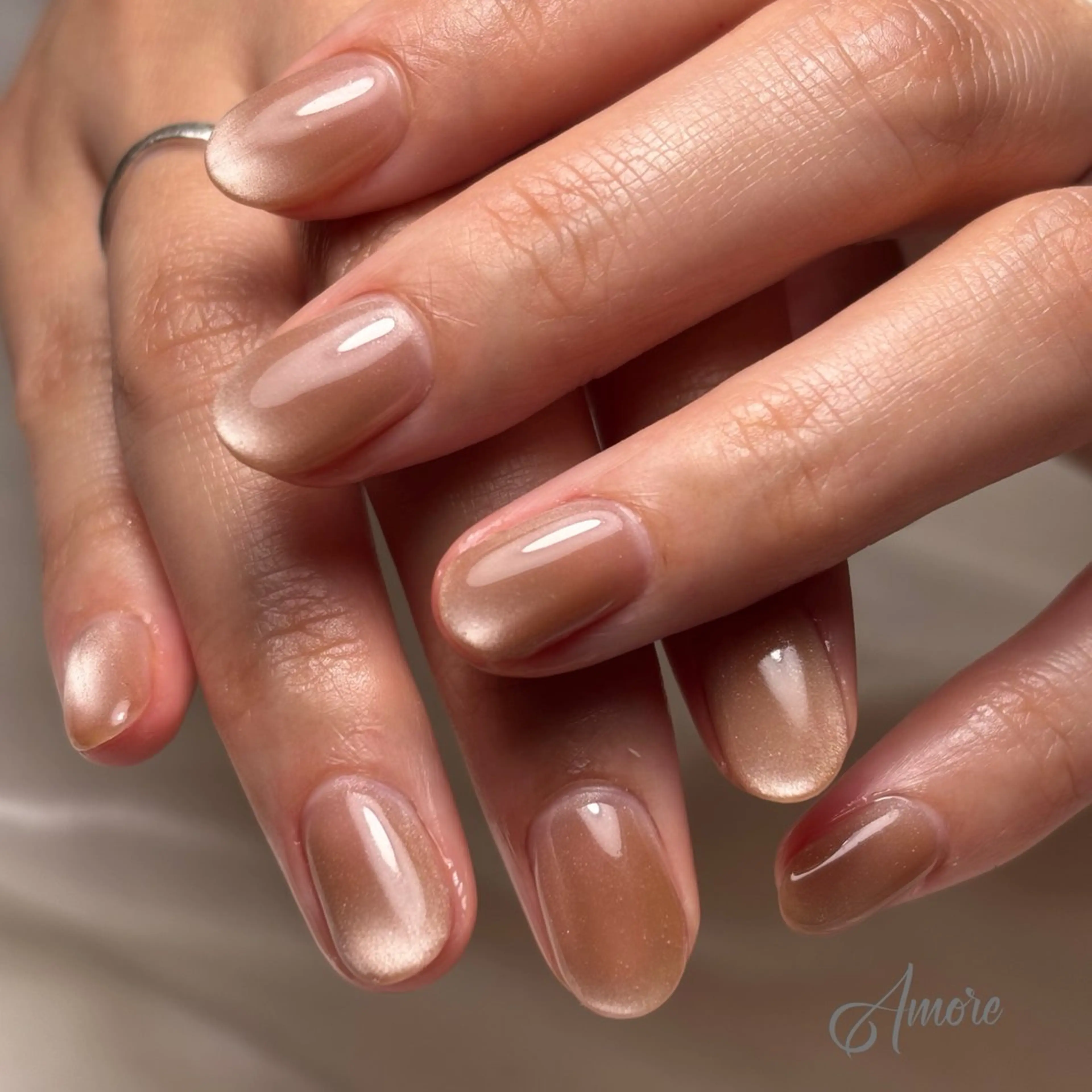 ネイル ジェルネイル キラキラネイル 韓国ネイル マグネットネイル パラジェル You kyehwaのネイルデザイン