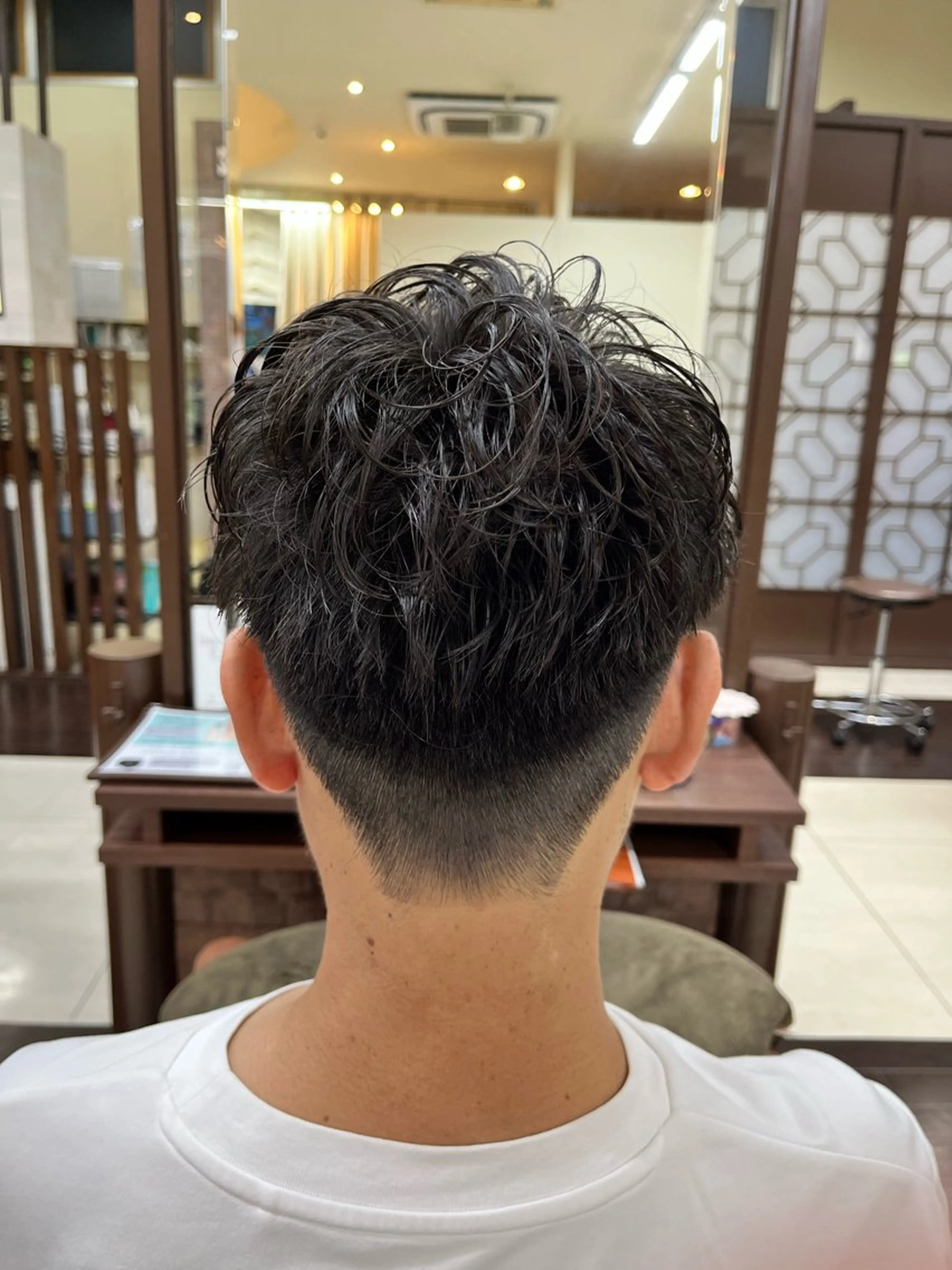 ショート パーマ メンズ マッシュ メンズパーマ ニュアンスパーマ AROH  men's cut&men's perm 船橋店所属・🧊メンズ特化🧊 高木航希のヘアスタイル