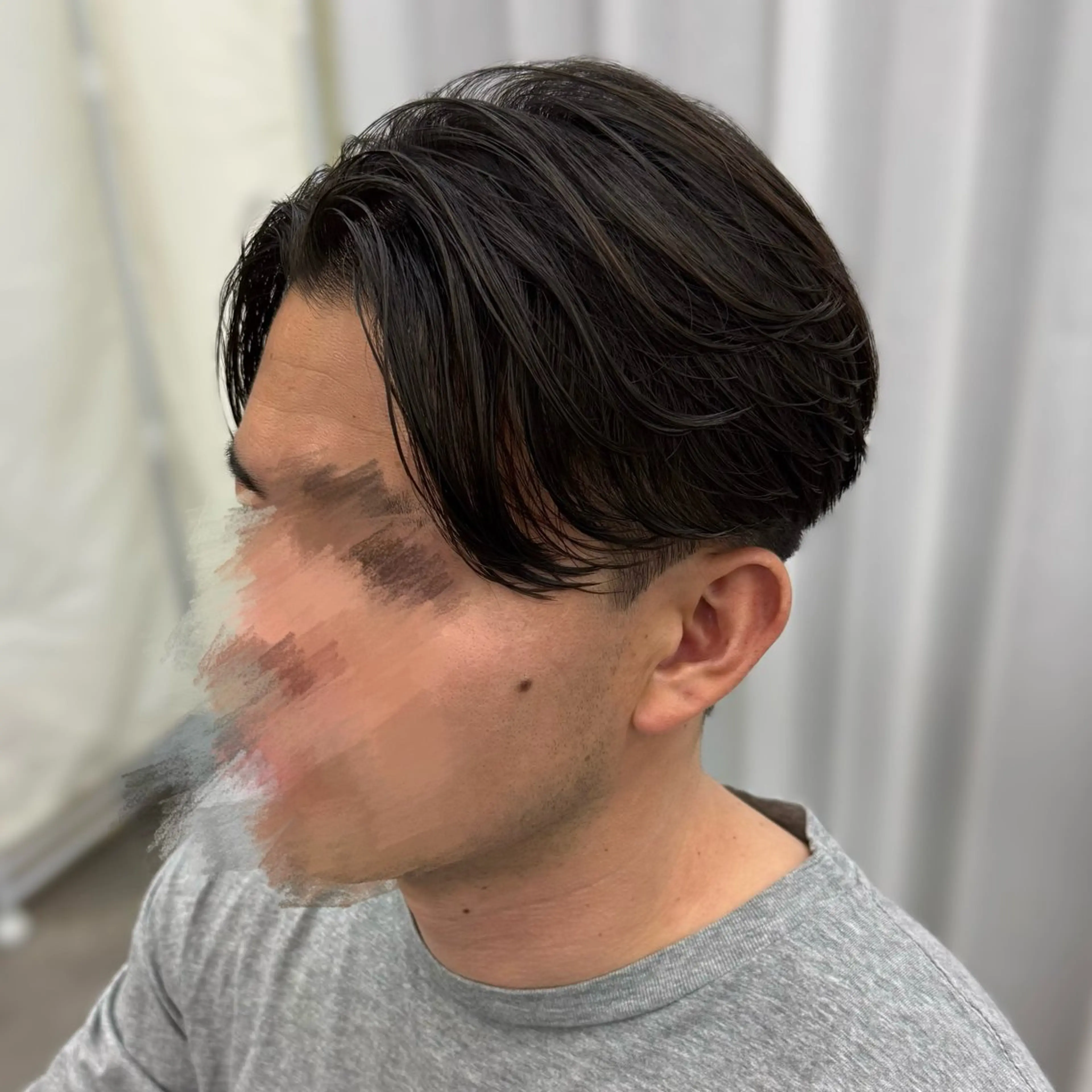 パーマ メンズ センターパート フェザーパーマ メンズパーマ ニュアンスパーマ カット パーマ  ︎︎ 楓のヘアスタイル