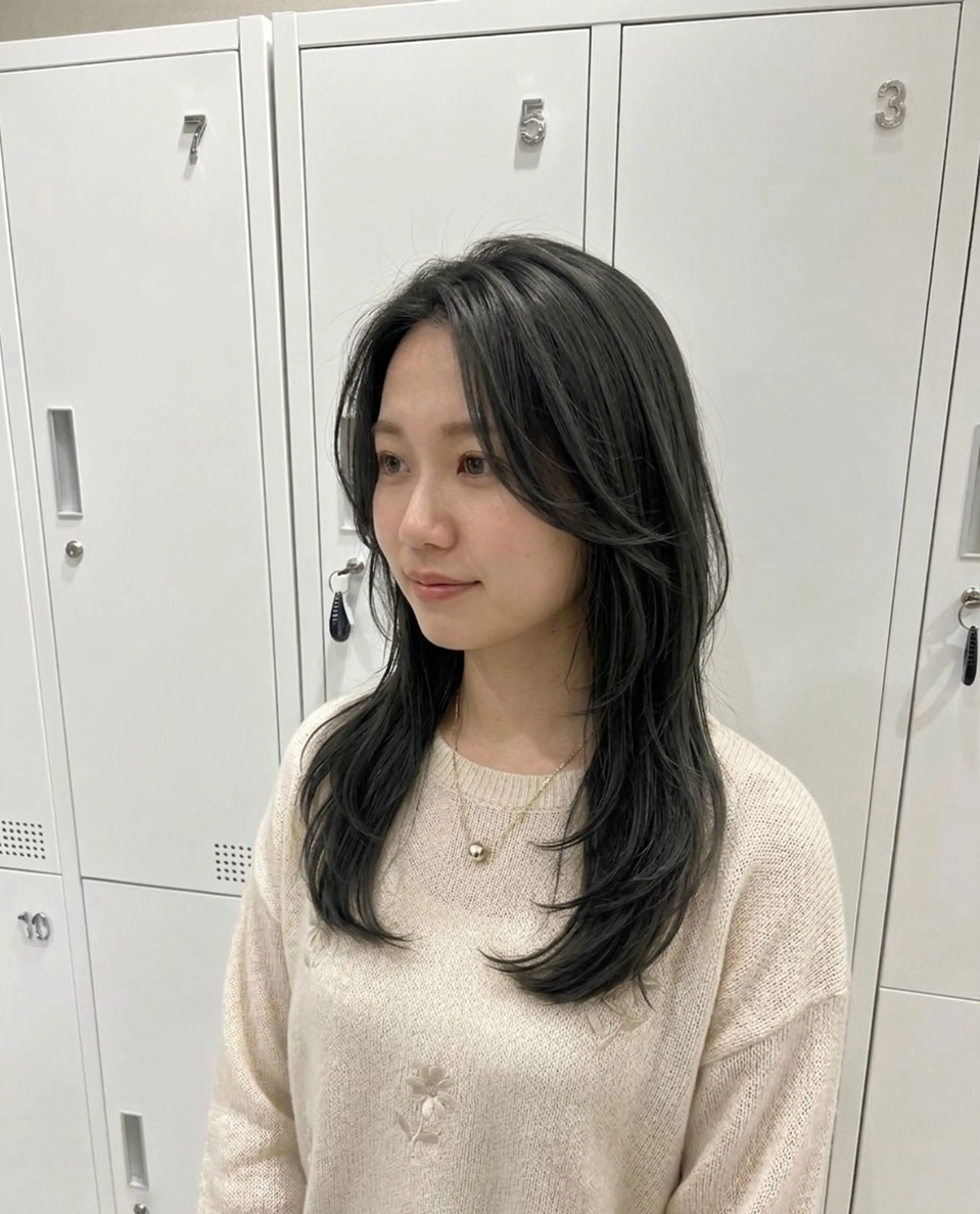 毛先整えカット✂️➕透明感カラー🌱の写真