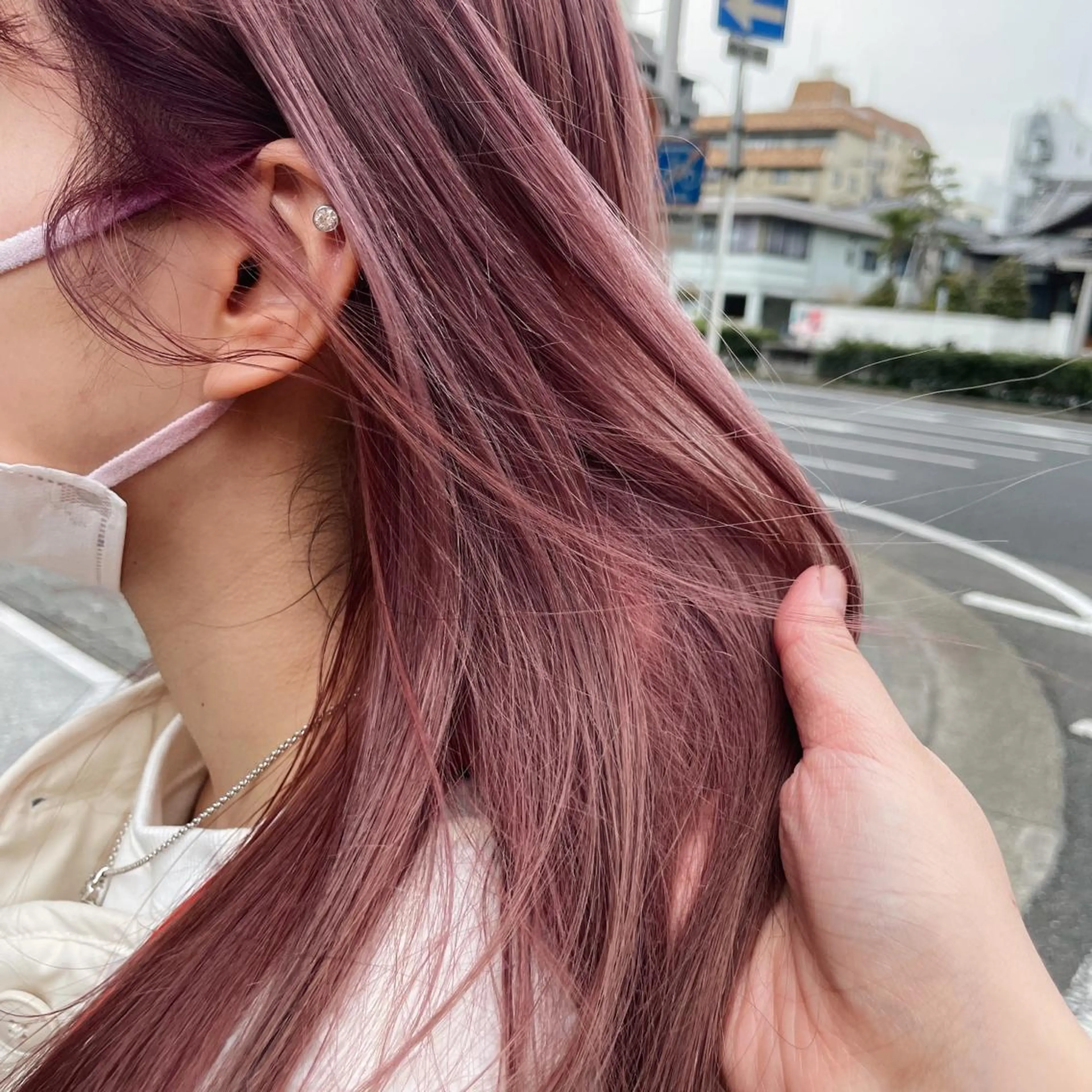 セミロング カラー 高橋 みく/ minim 暖色のヘアスタイル