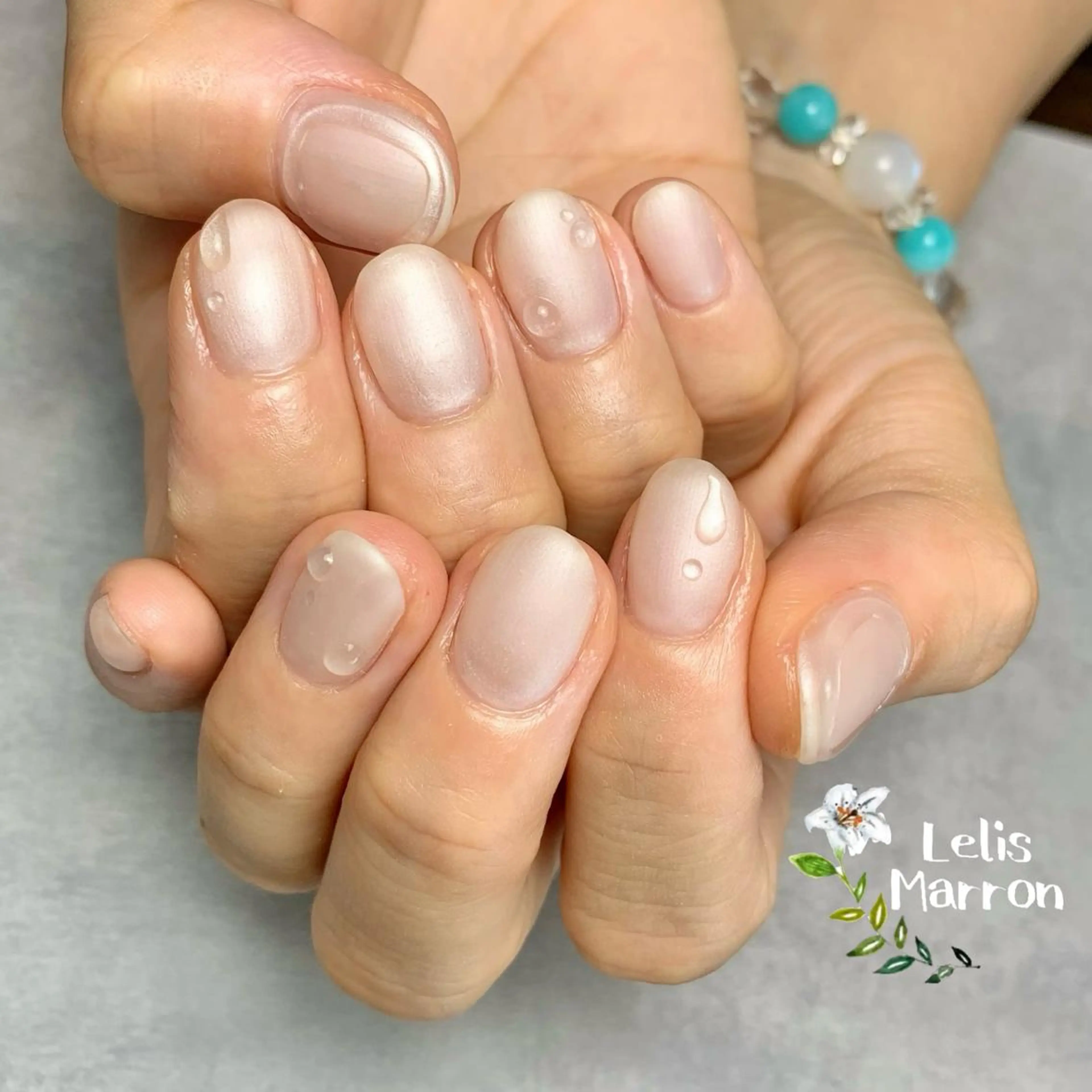 ネイル マットネイル ニュアンスネイル ワンカラーネイル Lelis Marron所属・岸 侑李のネイルデザイン