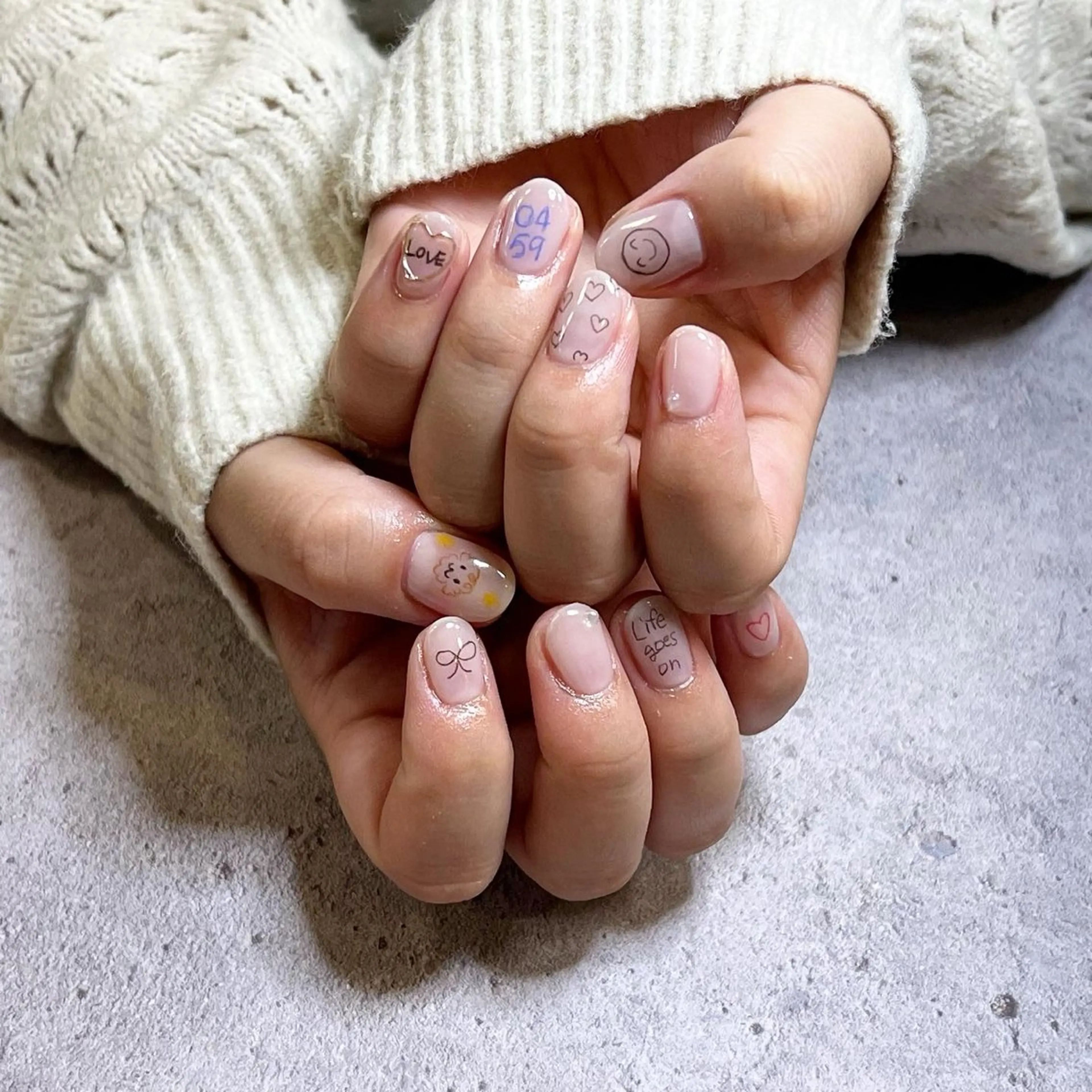 ネイル ハンドネイル GO TODAY SHAiRE SALON 吉祥寺Glint店所属・吉祥寺ネイル&耳つぼ 🐈‍⬛🎀ANZUのネイルデザイン