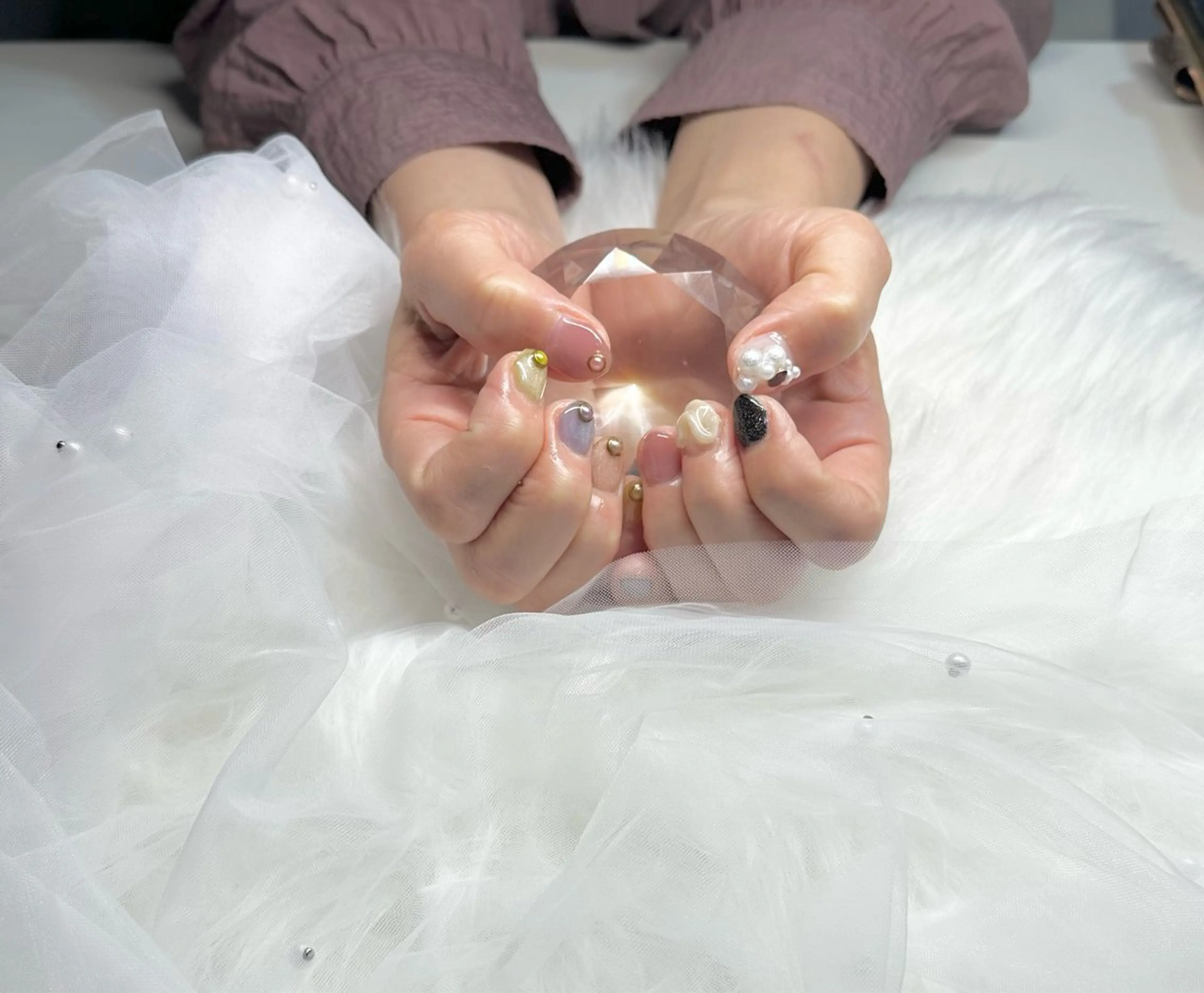 ネイル ハンドネイル 🩵liru Haru🩵のネイルデザイン