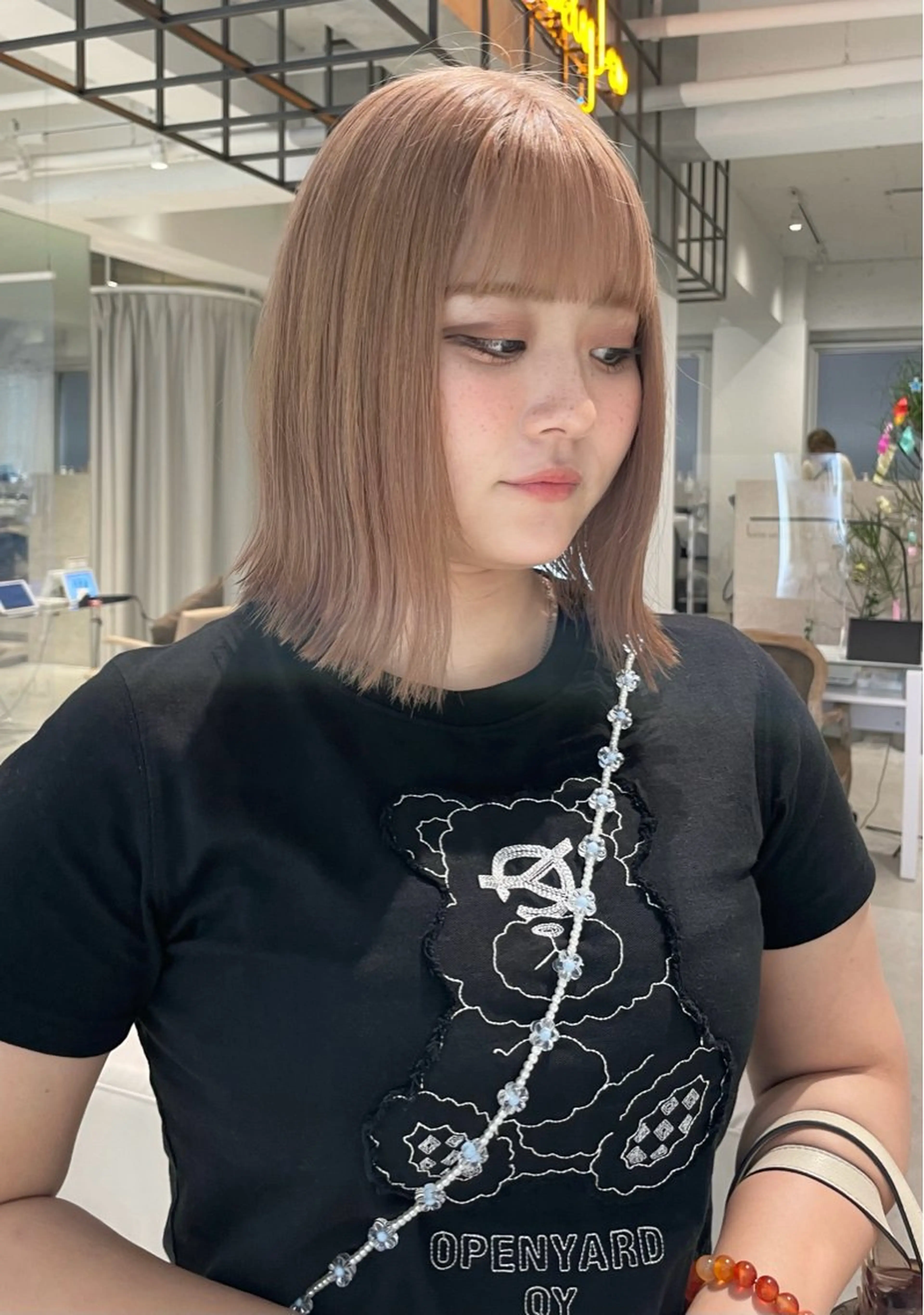 ミディアム カラー カット ヘアカラー トリートメント loely 💞miyuのヘアスタイル