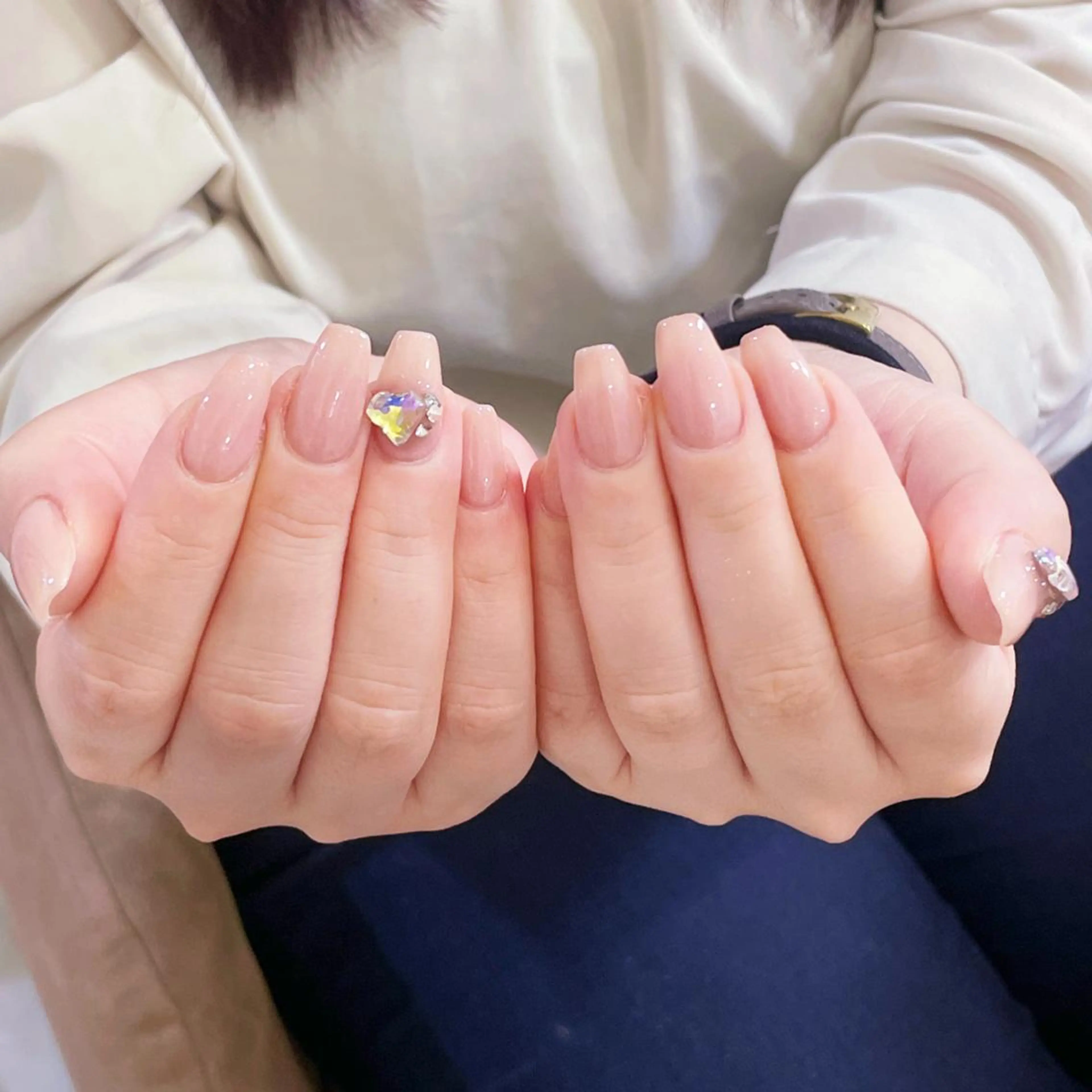 ネイル アートネイル オーロラネイル ガーリー キラキラネイル 韓国ネイル ハンドネイル ハンドケア DIAMOND NailStudioのネイルデザイン