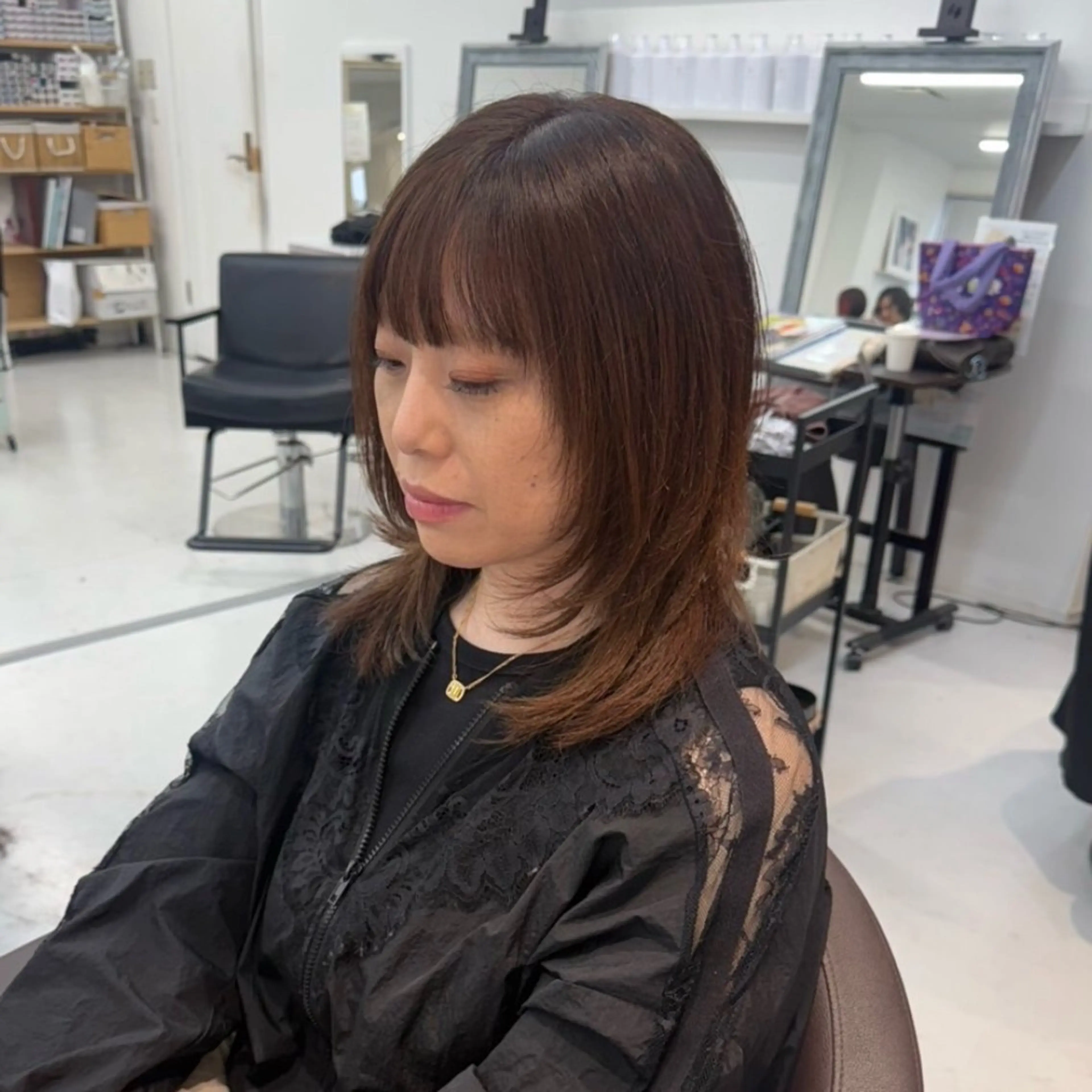 ミディアム 榎本雪来⛄️ メンズカット✂️のヘアスタイル