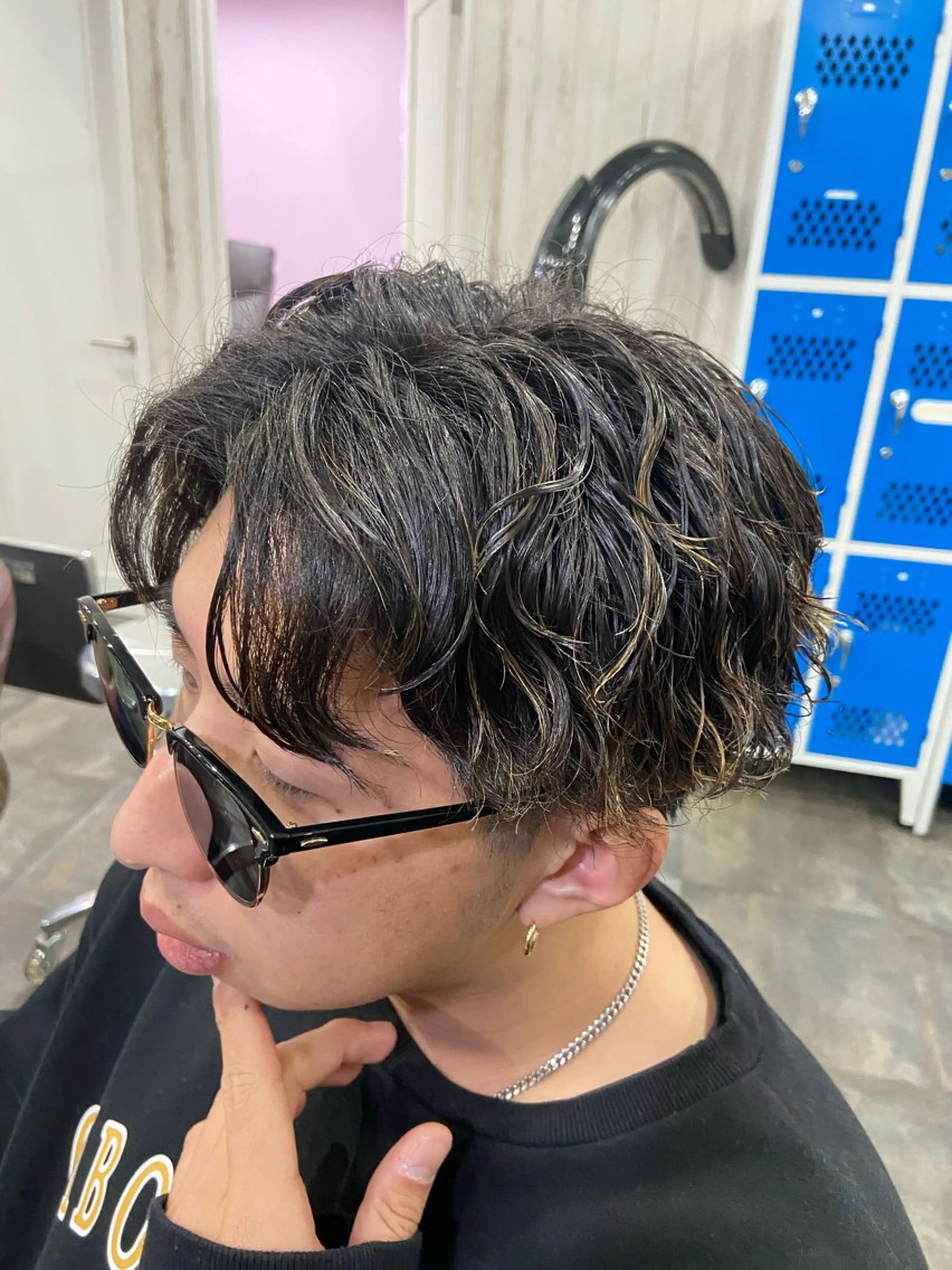 ショート パーマ メンズ カット パーマ カットパーマ✂️ 小坂田玲亜のヘアスタイル