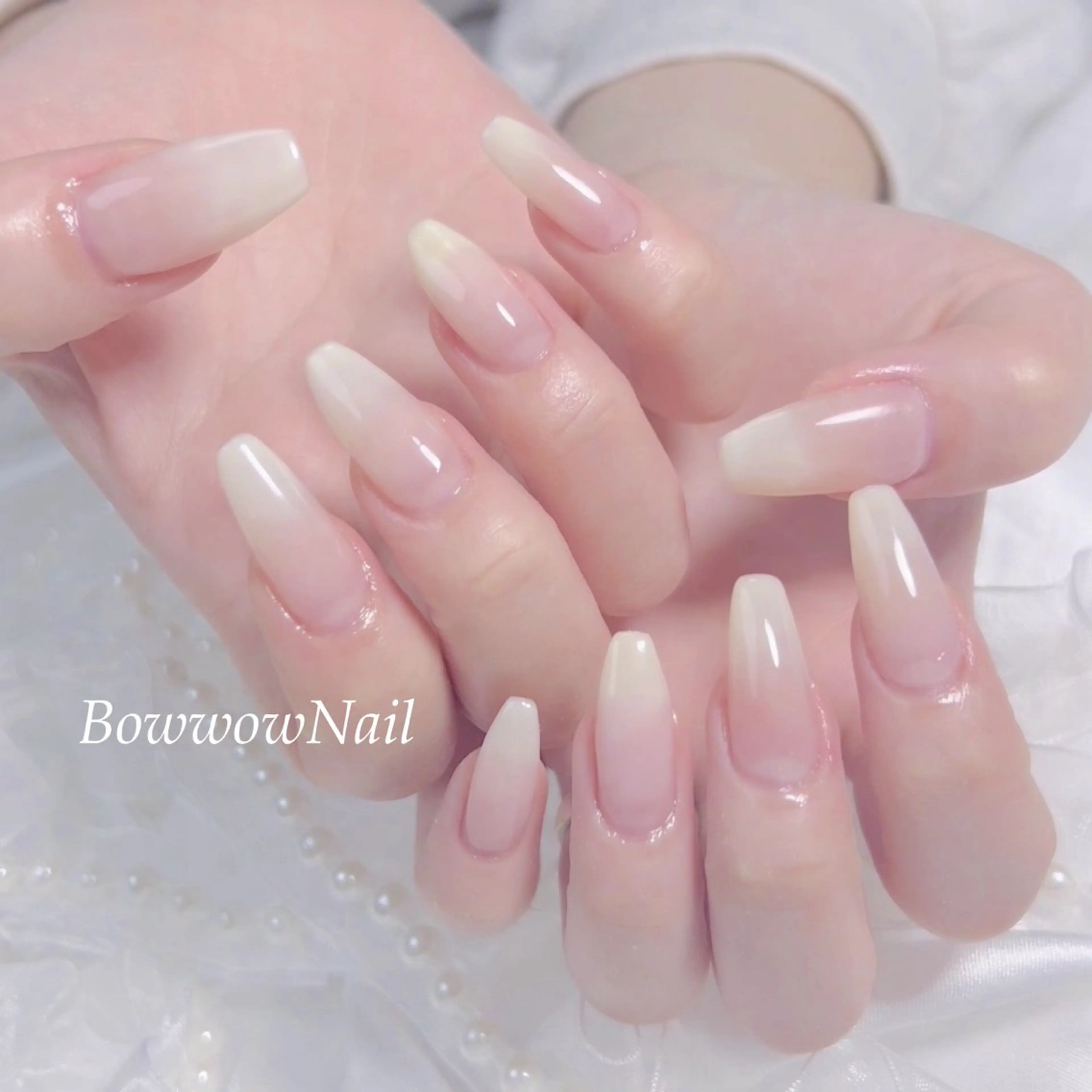 ネイル チークネイル 韓国ネイル ワンカラーネイル シンプルネイル 春ネイル ハンドネイル Bow wow Nail さや🧸のネイルデザイン