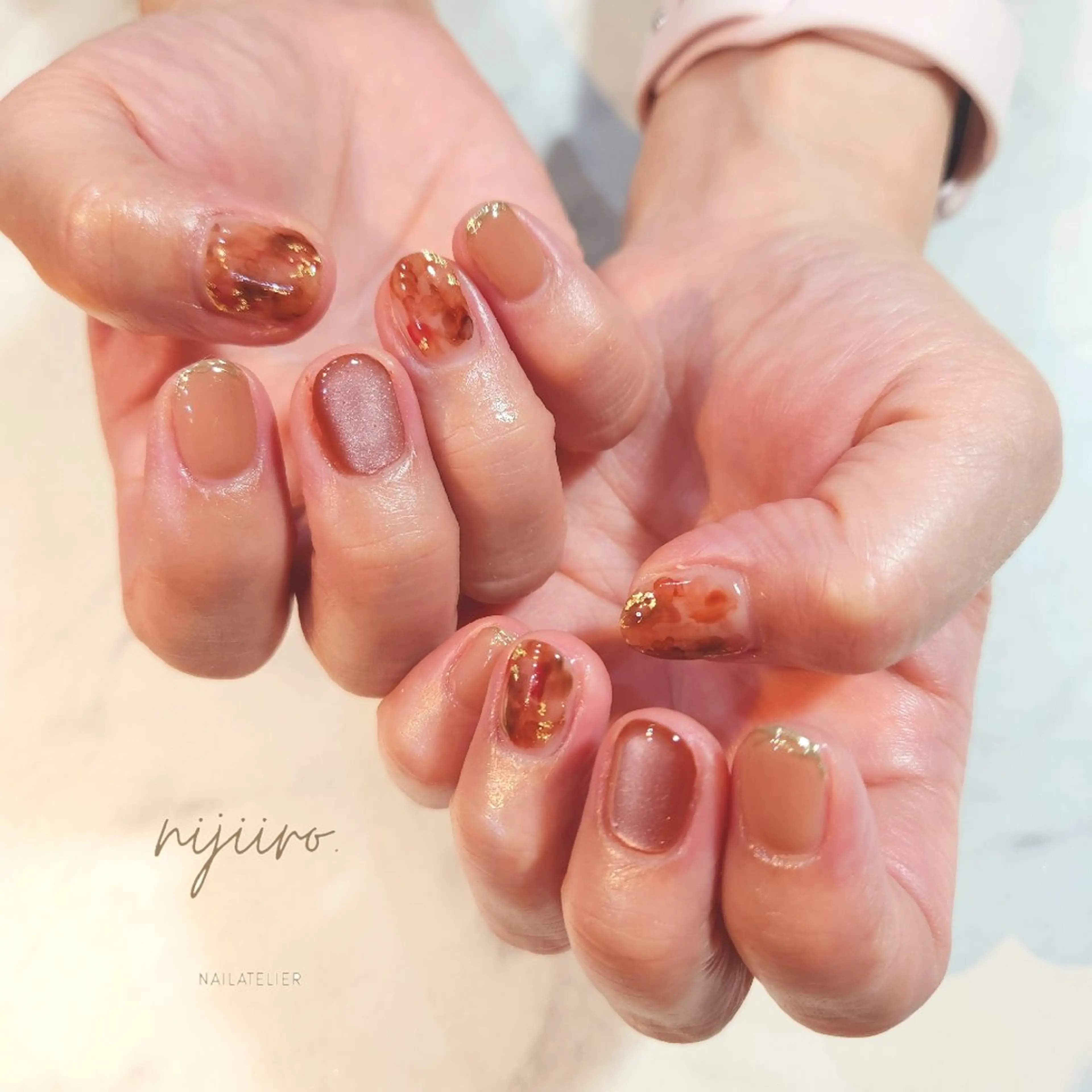 ネイル ハンドネイル nailatelier nijiiro.所属・nijiiro🌈 サトウのネイルデザイン
