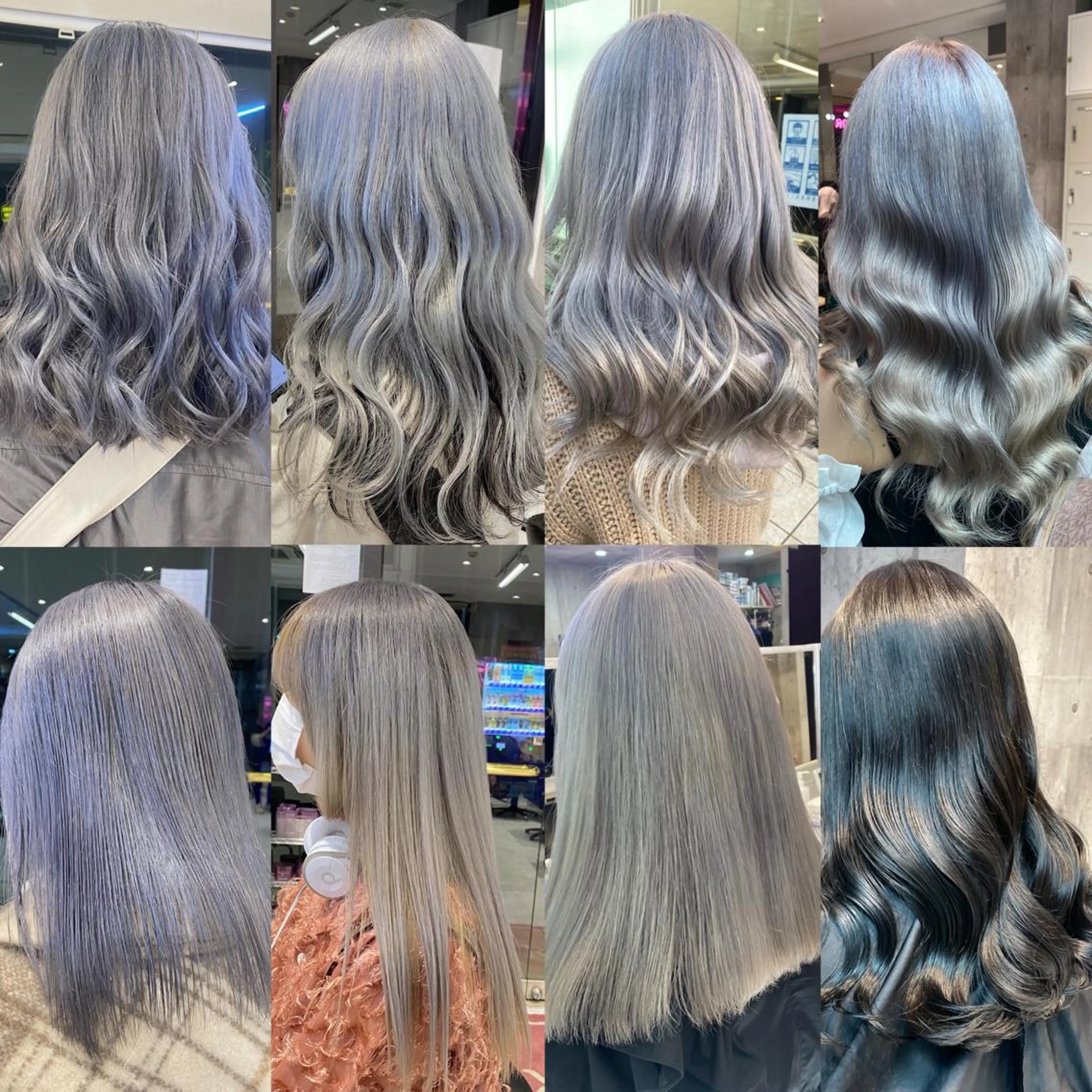 ロング カラー メンズ アイブロウ JuNブリーチに 縮毛矯正するプロのヘアスタイル