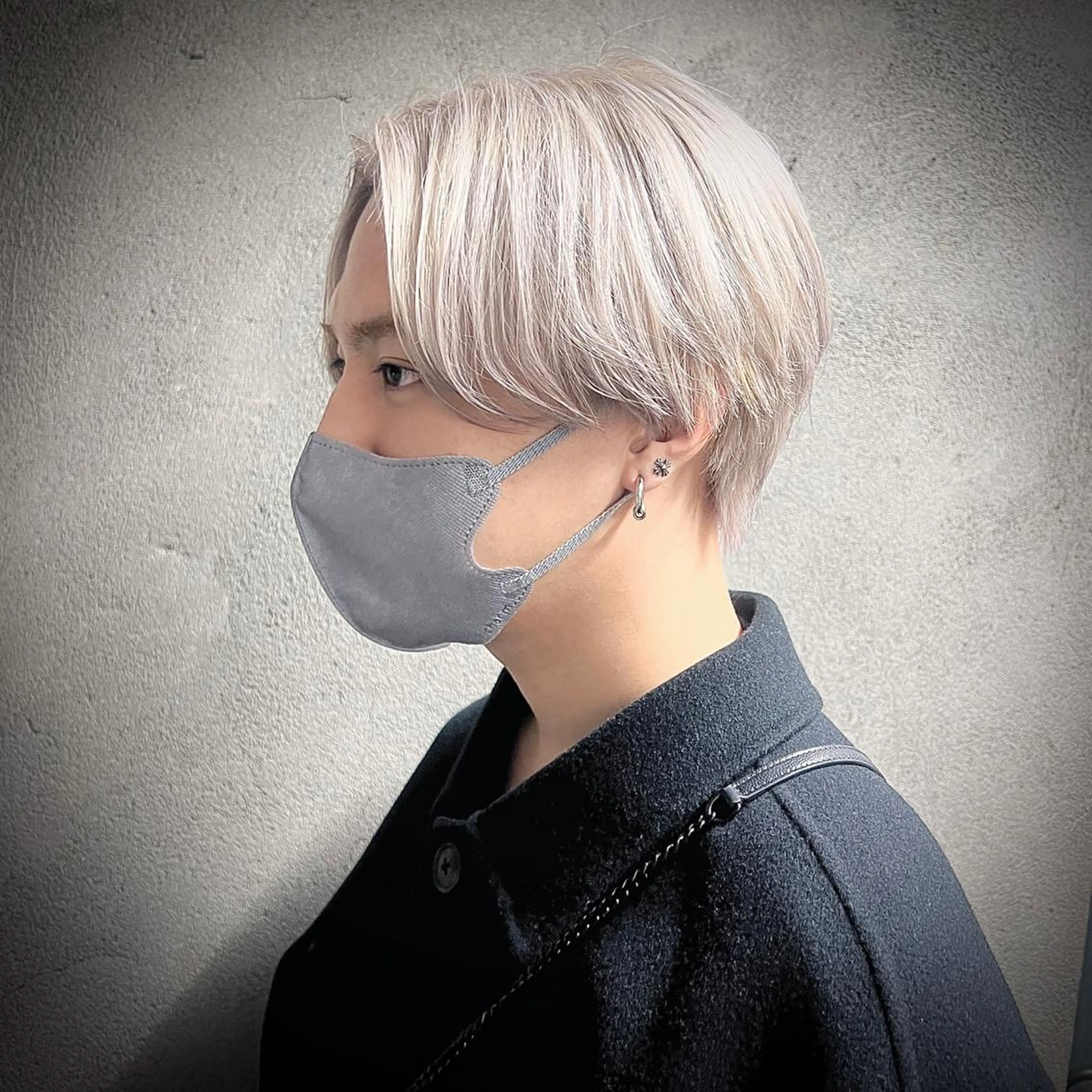 メンズ センターパート カット ヘアカラー トリートメント メンズ特化/パーマ/ メッシュ/竜成のヘアスタイル