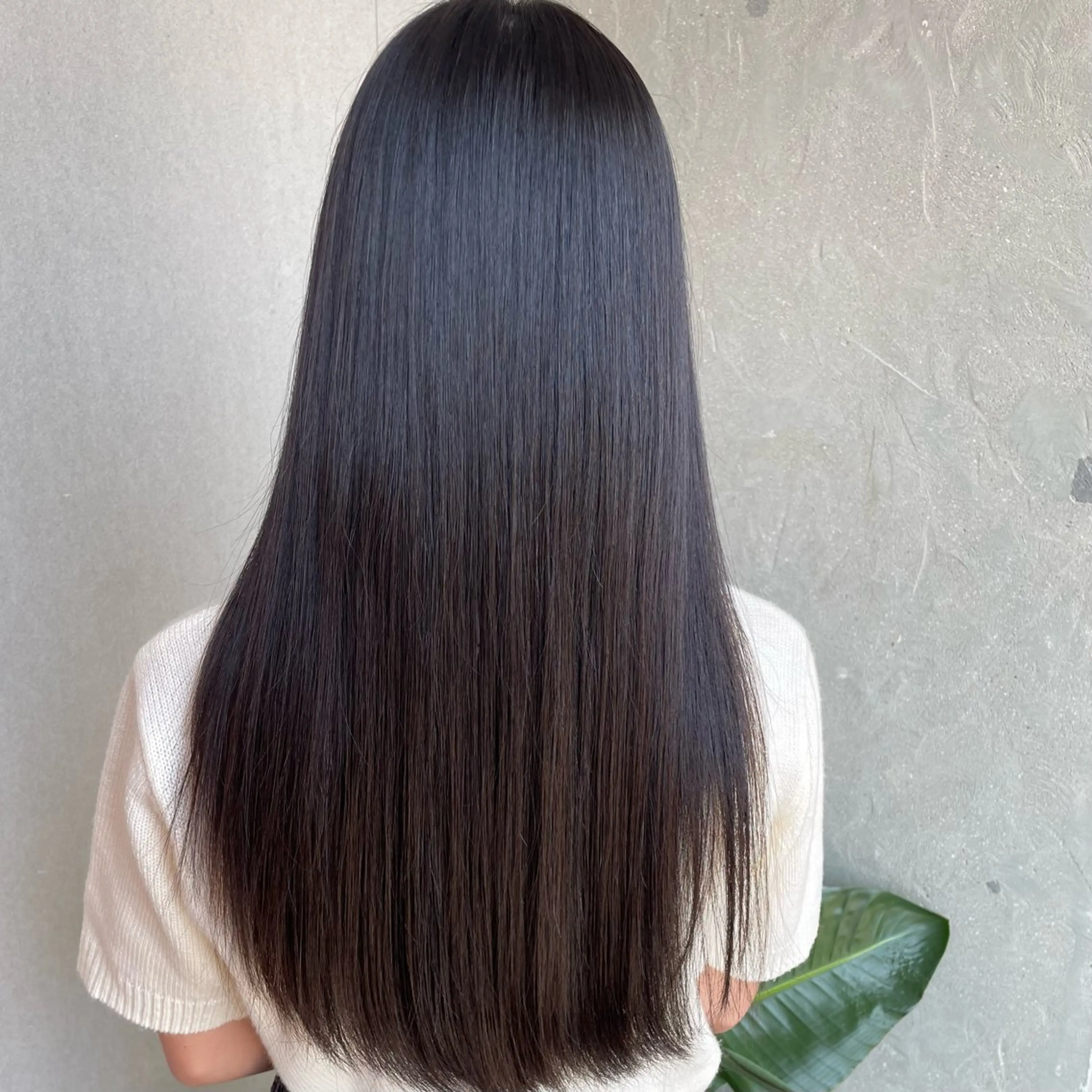 ロング カラー カット 縮毛矯正 トリートメント 五反田 綾里のヘアスタイル