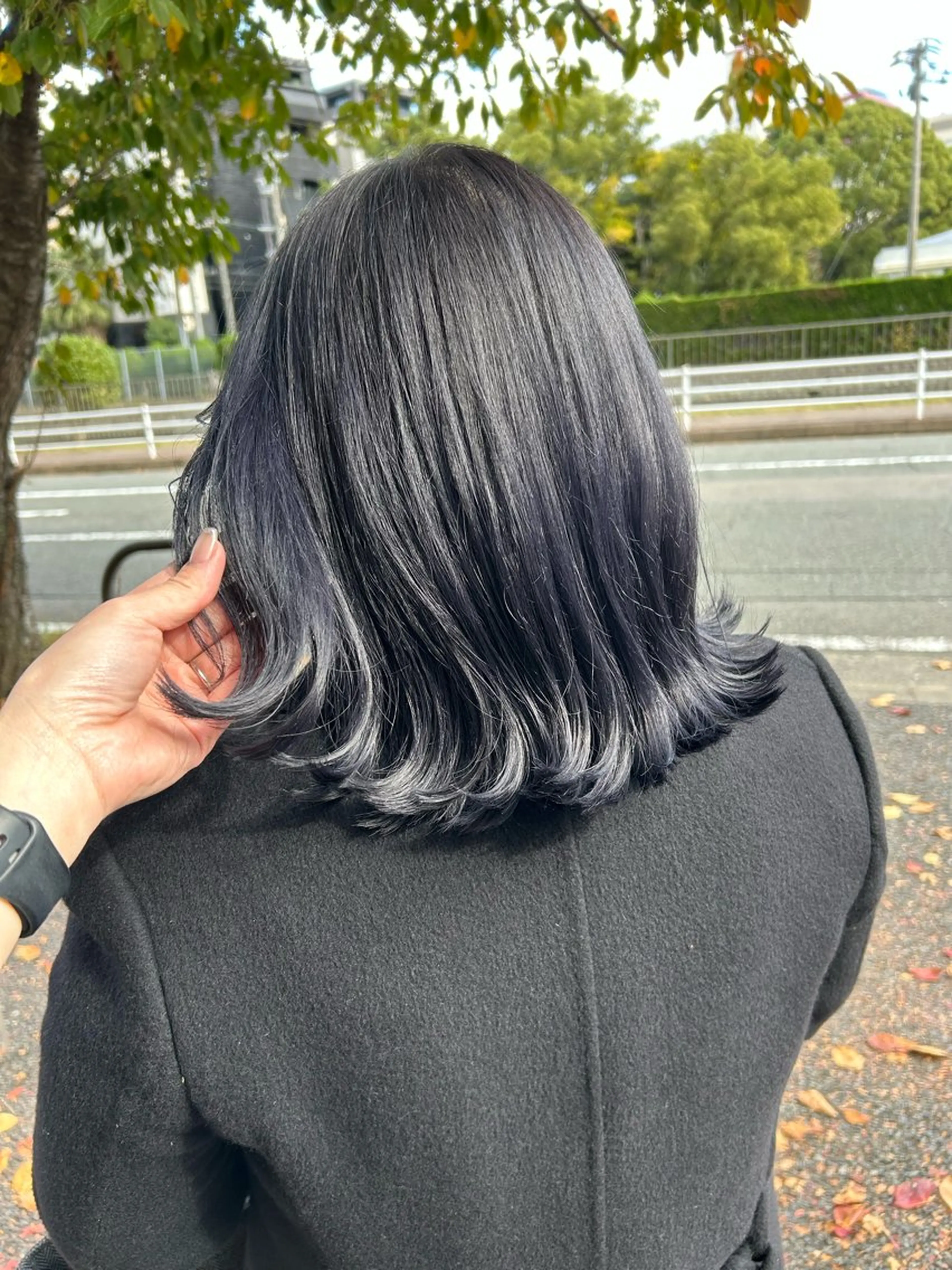 ミディアム カラー 井手 素子のヘアスタイル