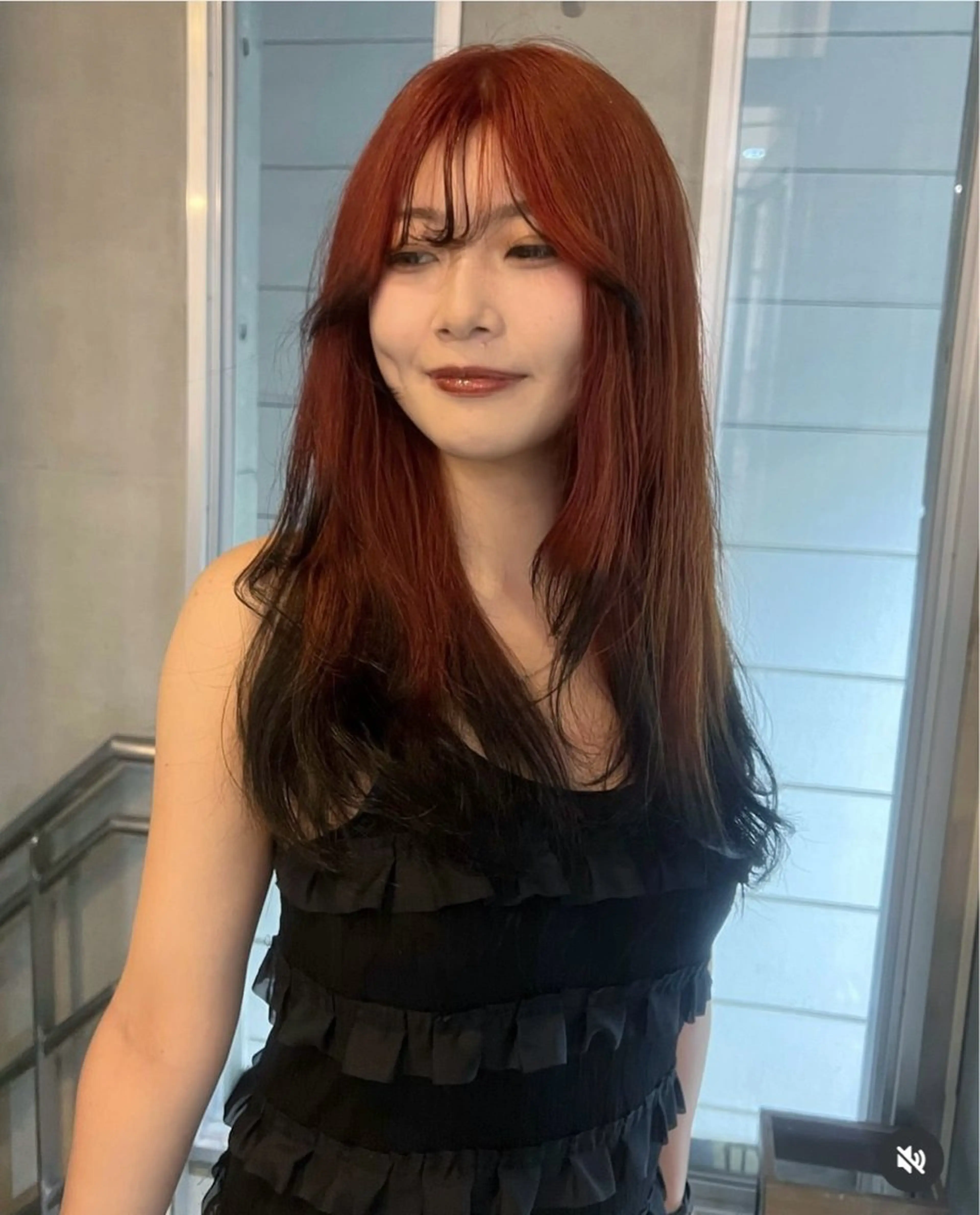 ロング 顔まわりレイヤー レイヤーカット 名古屋美容室 Sopiリナのヘアスタイル