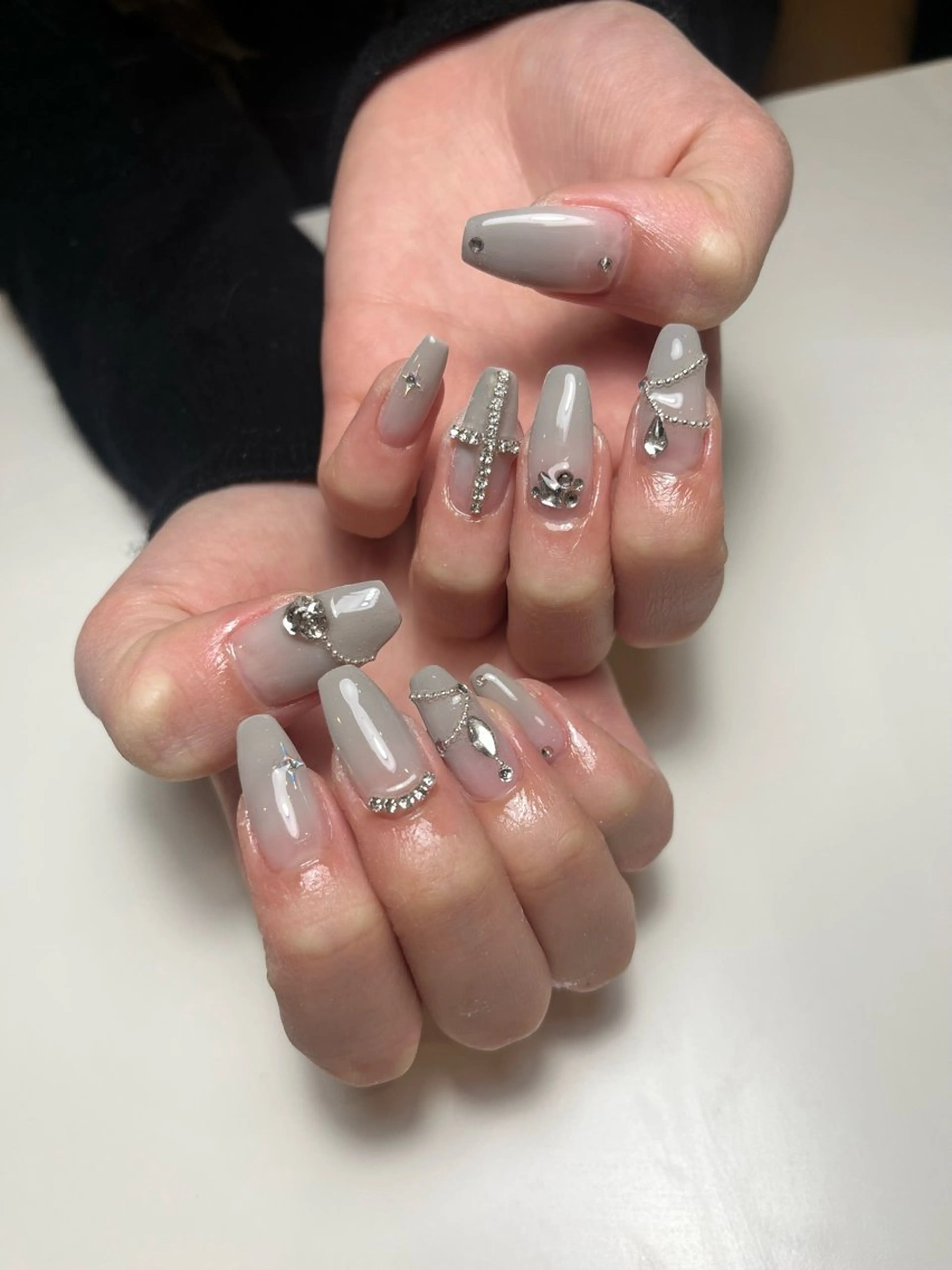 ネイル アートネイル グラデーション ハンドネイル ballie／小野原 なつみのネイルデザイン