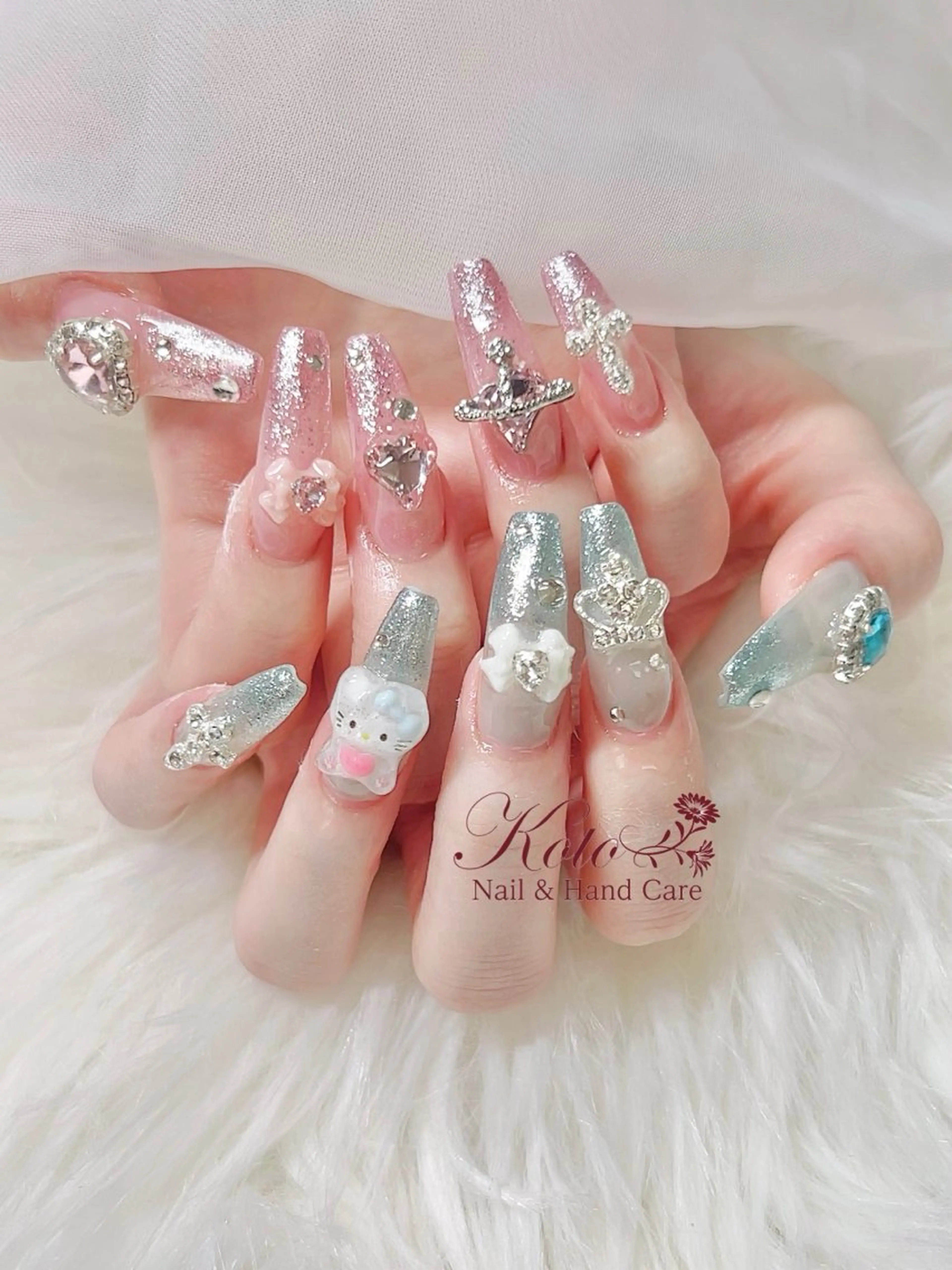 ネイル 長さ出し ジェルネイル 持ち込み ニュアンスネイル 赤色 ハンドネイル Nail Salon KOTOのネイルデザイン