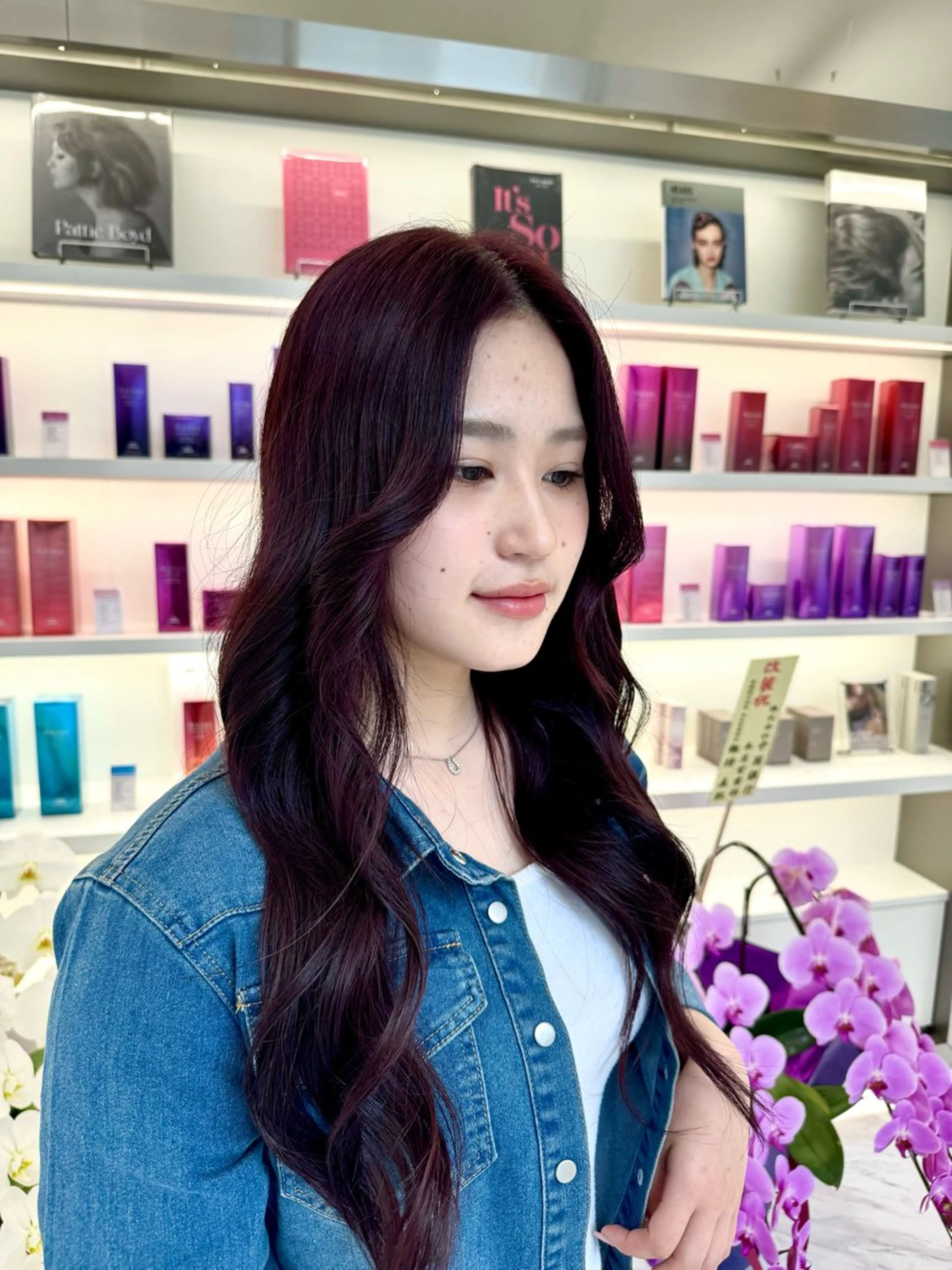 ロング カラー カット ヘアカラー Parve  Mix 🫧梶川虹のヘアスタイル