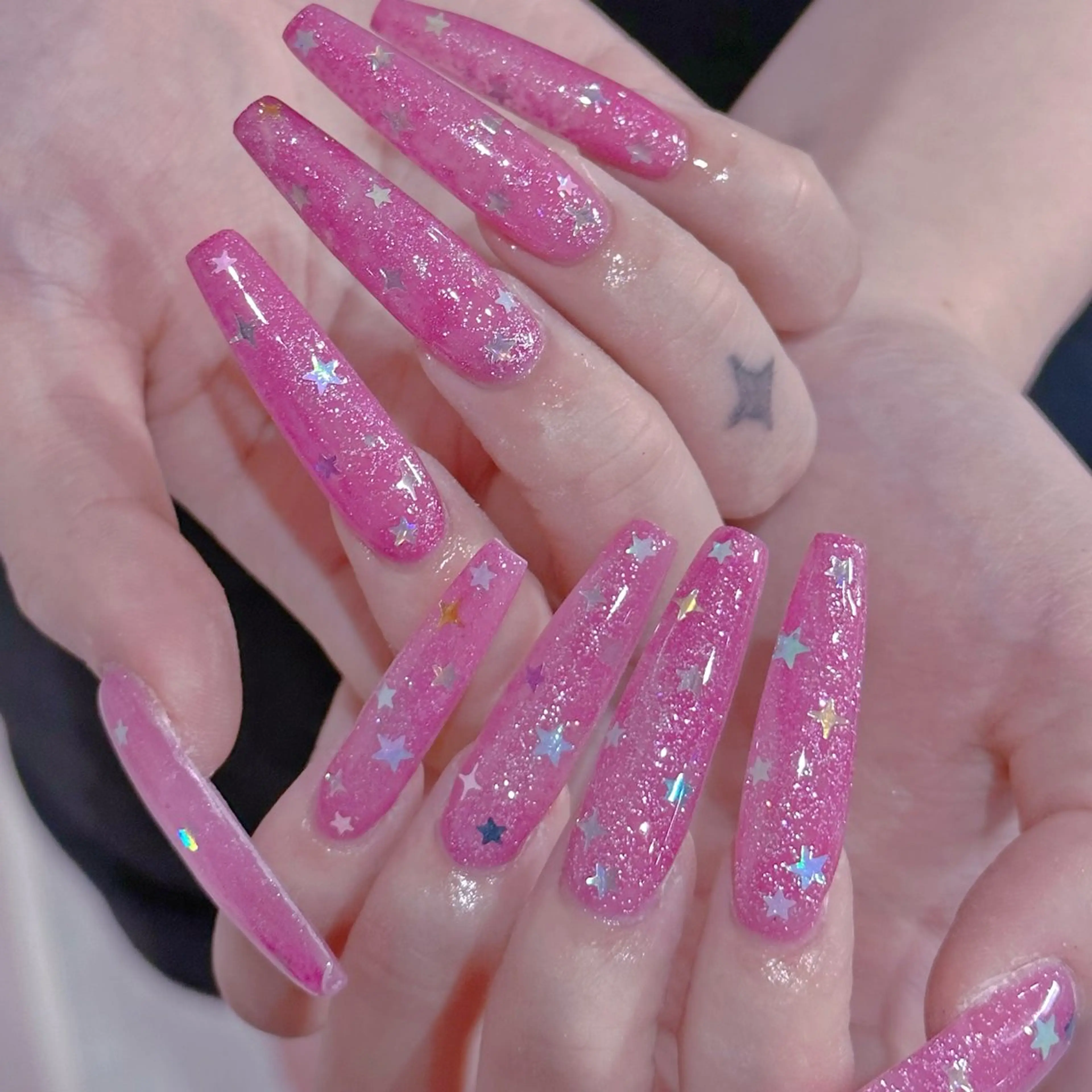 ネイル ハンドネイル Dark honey スカルプ専門原宿店のネイルデザイン