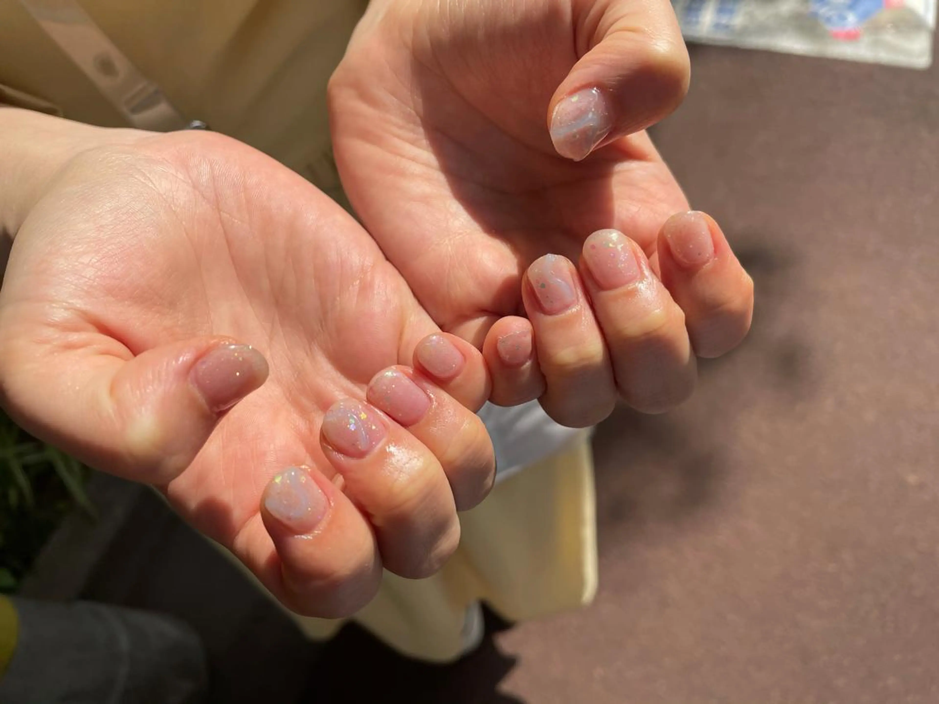 ネイル ハンドネイル ハンドケア R'well所属・はばすみれ🎀ﾈｲﾙ 光ﾌｪｲｼｬﾙ ﾍｱのネイルデザイン