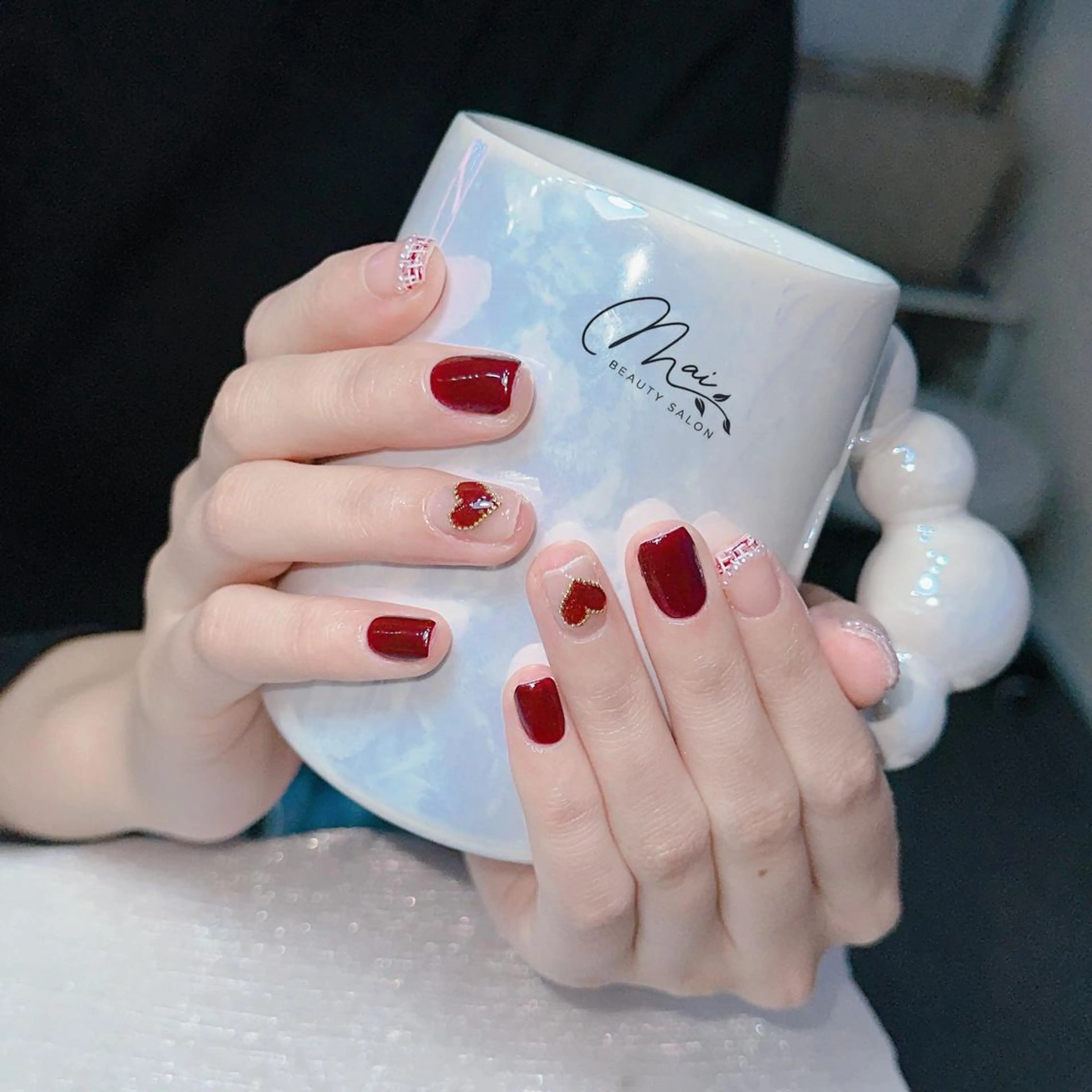 ネイル フットネイル ジェルネイル マグネットネイル パラジェル ワンホンネイル MaiBeauty DanHiのネイルデザイン