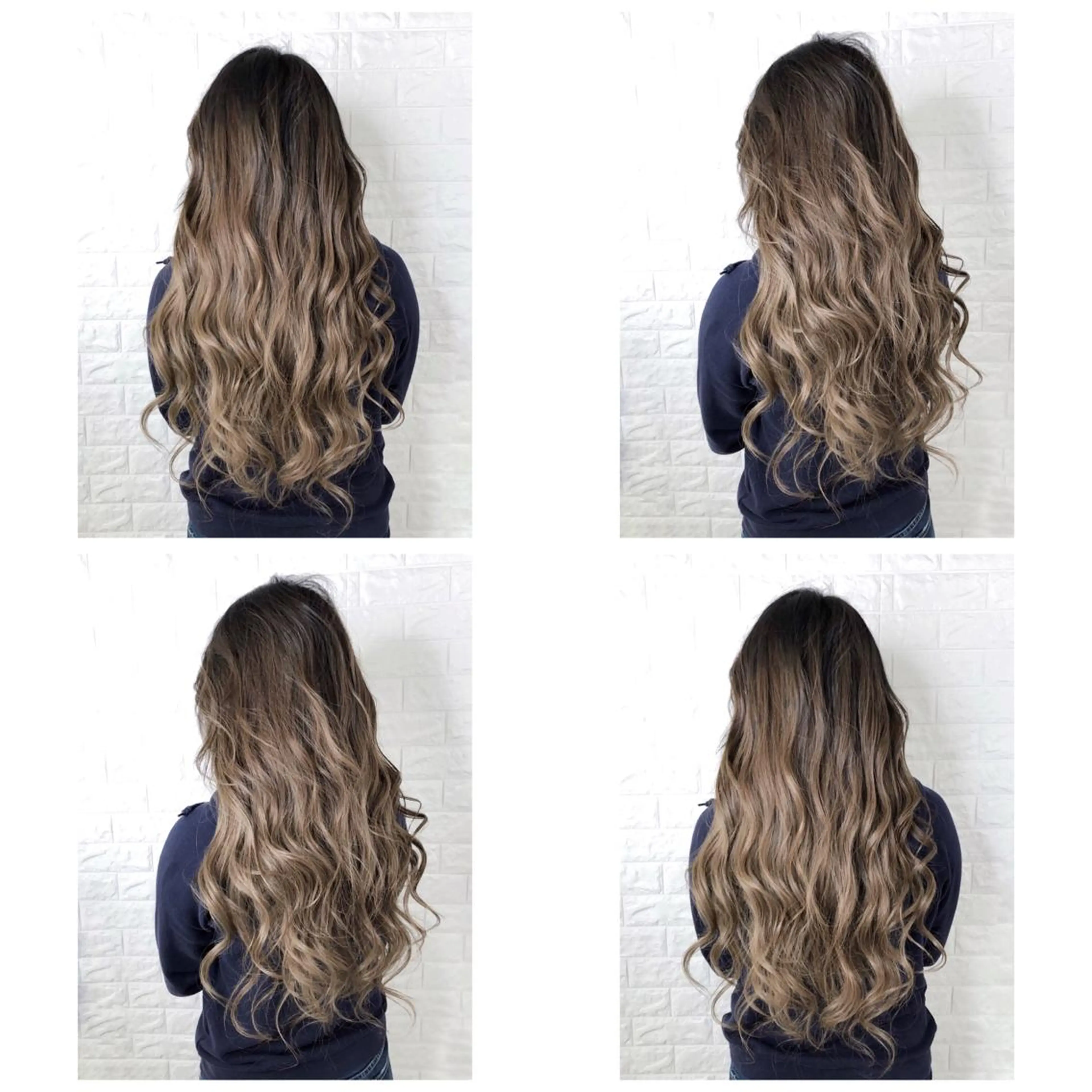 ロング カラー バレイヤージュ ブリーチ グラデーションカラー 外国人風カラー レイヤーカット KIZU 髪質改善 オカルト怪談のヘアスタイル